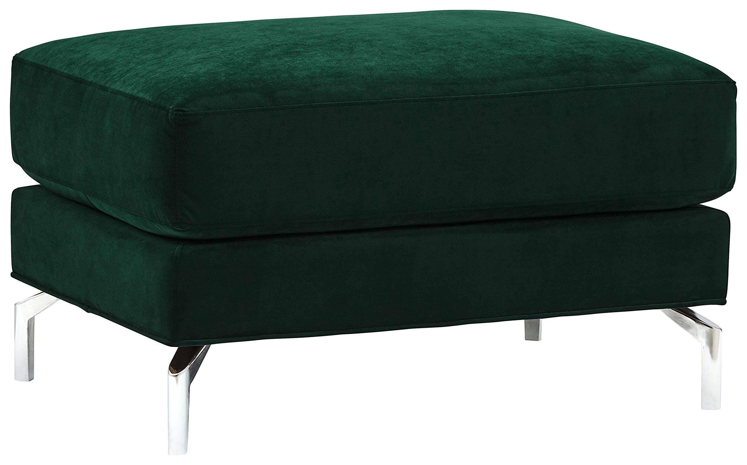 Amazon Brand – Rivet Emerly Modern Ottoman, 33"W, Emerald