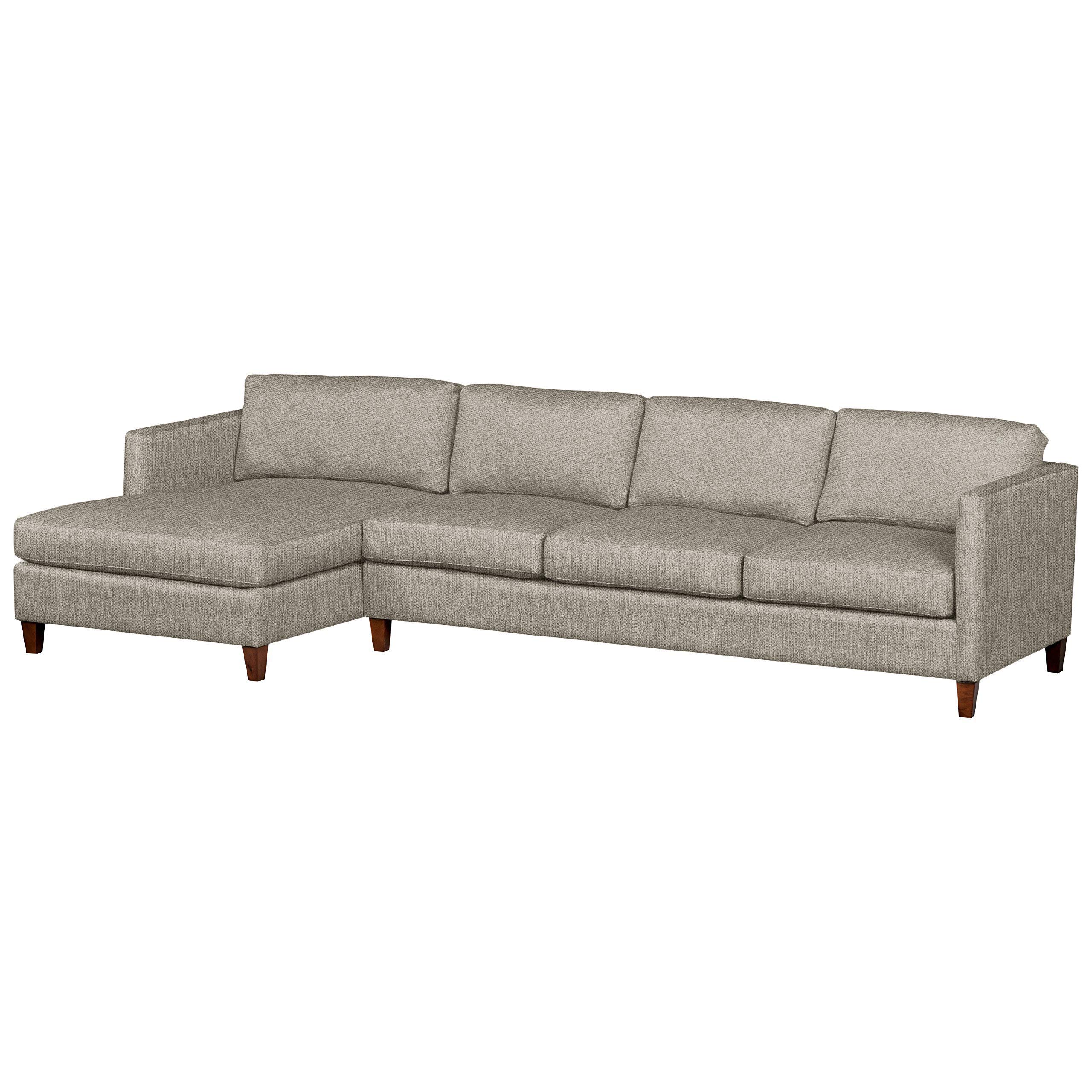 Amazon Brand – Stone & Beam Andover Modern Left Chaise Sofa Sectional, 126"W, Grey