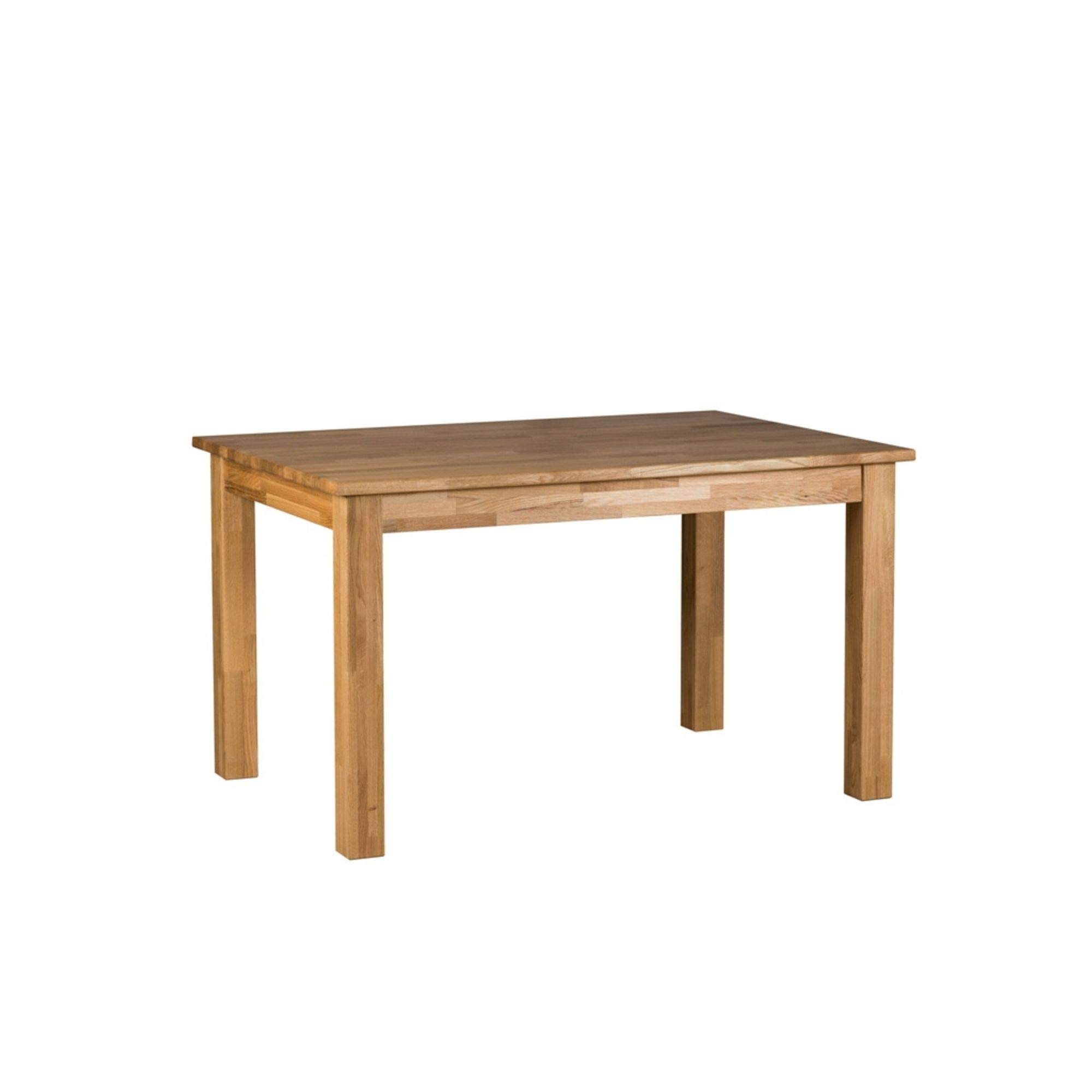 Amazon Brand - Alkove Hayes Classic Fixed Solid Wood Dining Table, Seats 4-6, 130 x 90 x 75cm, Wild Oak
