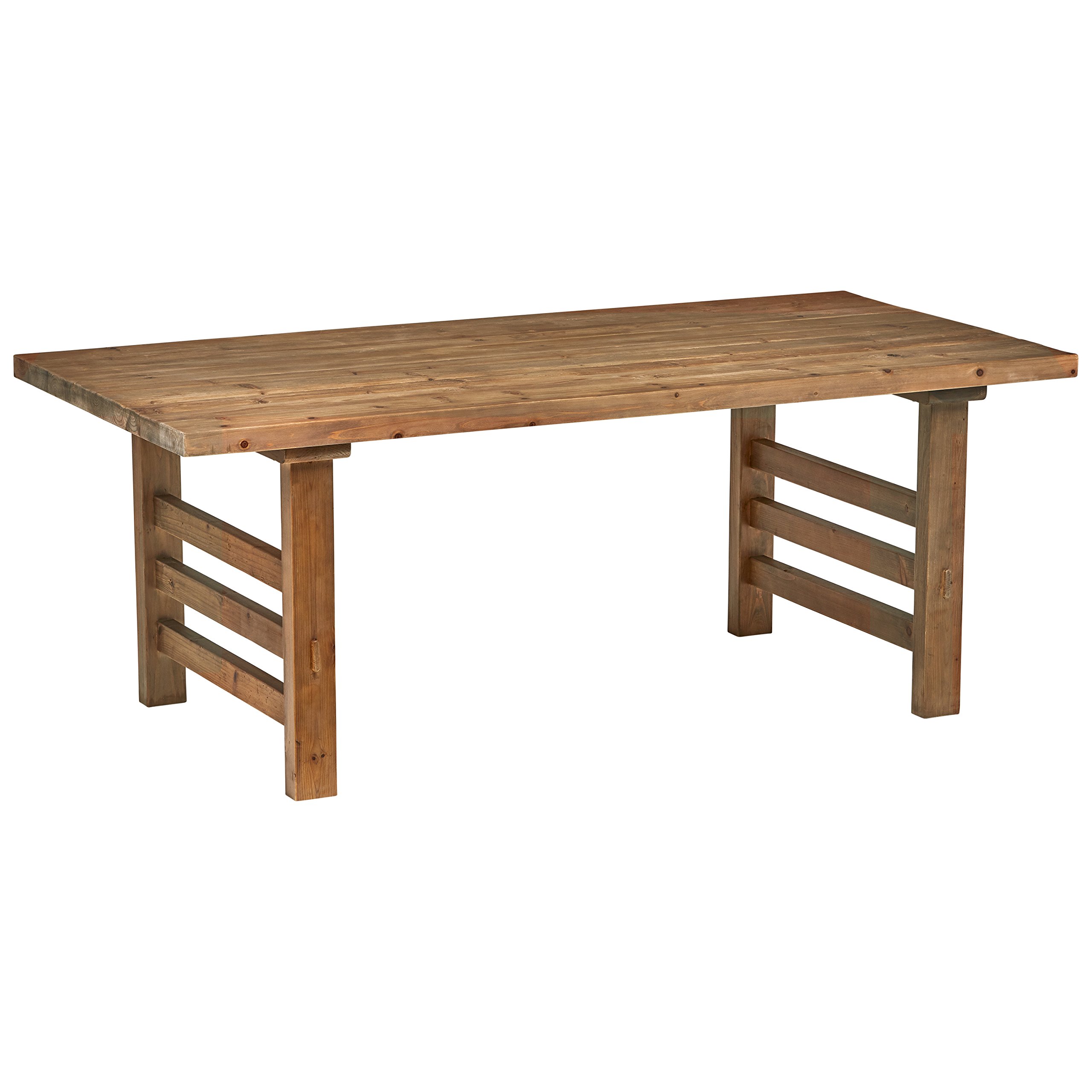 Amazon Brand – Stone & Beam Reclaimed Fir Rustic Wood Dining Kitchen Table, 78.8"L, Brown