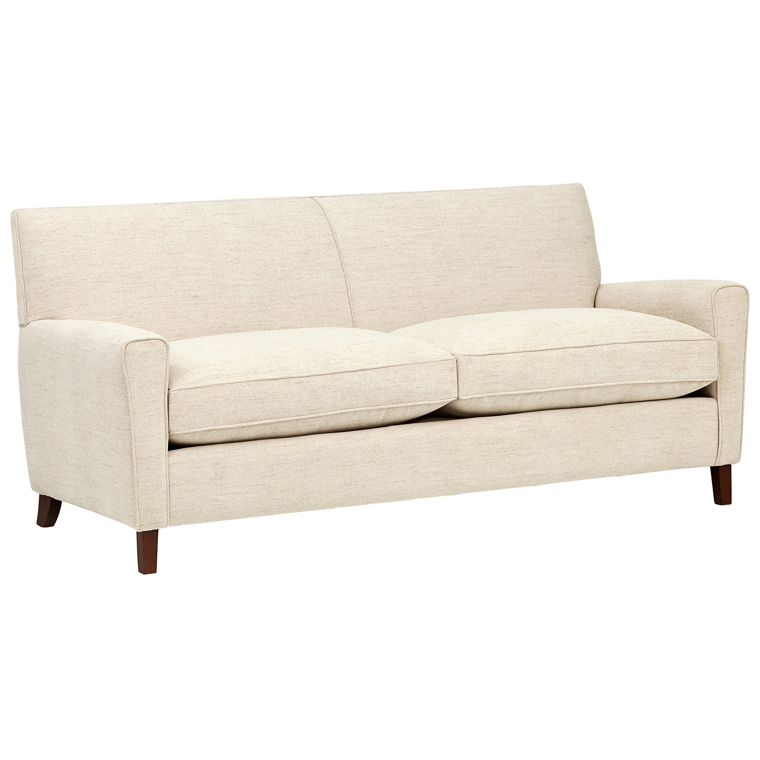 Amazon Brand – Rivet Lawson Modern Angled Sofa, 78"W, Pearl