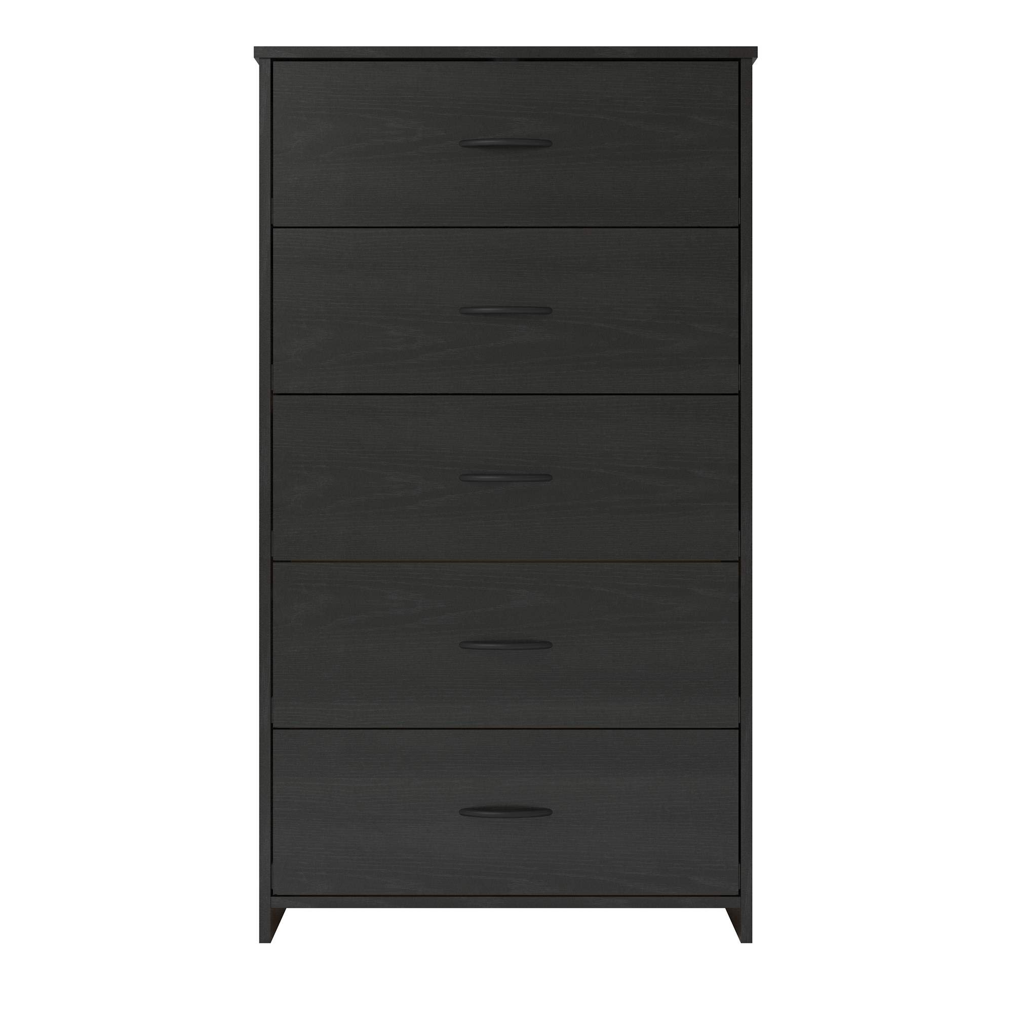 Ameriwood Commode classique 4 tiroirs Commode à 5 tiroirs. noir