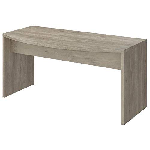 Amazon Brand - Movian Belaya Classic Desk with Curved Top, 80 x 160 x 75cm, Light Brown Oak-Effect