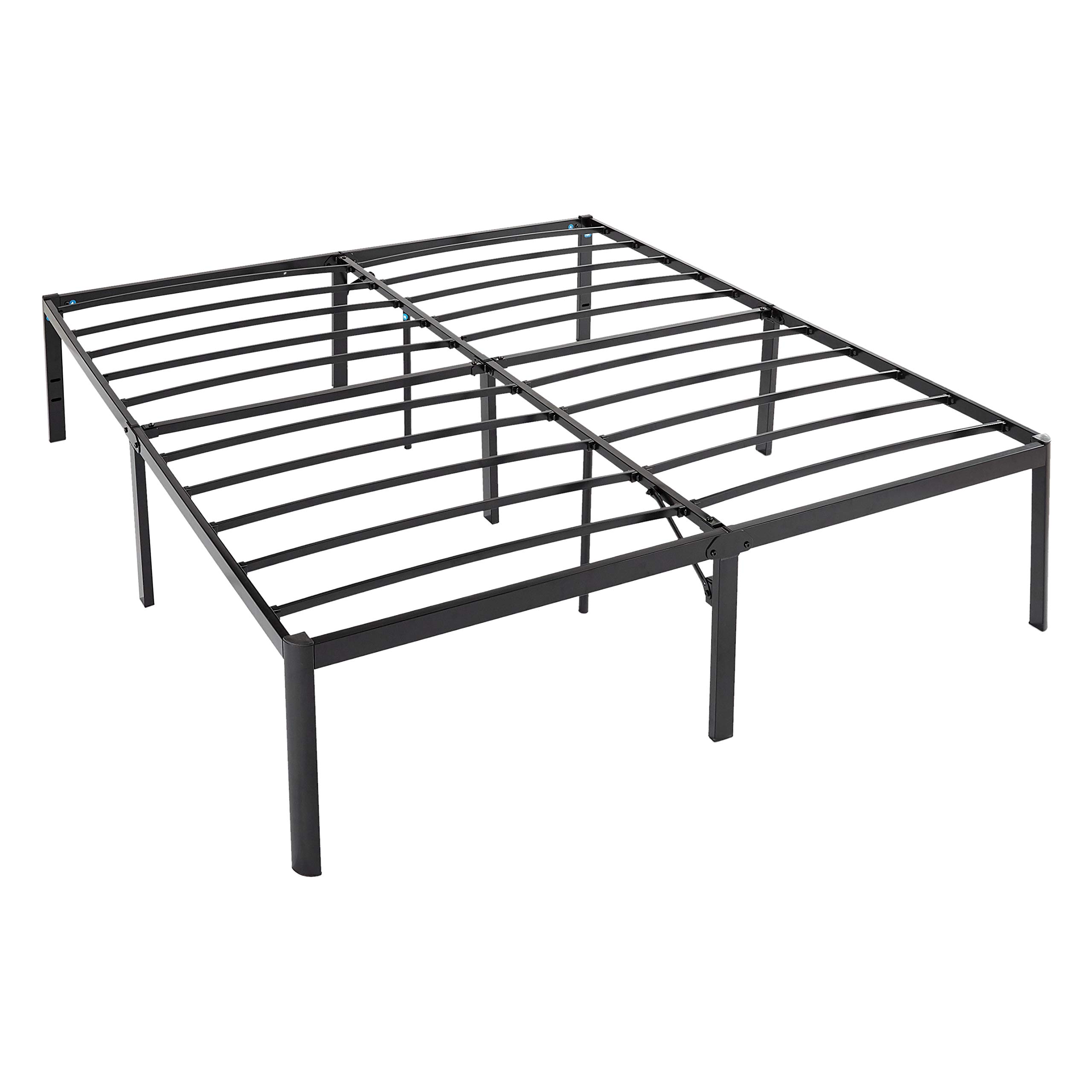 AmazonBasics Heavy Duty Non-Slip Bed Frame with Steel Slats, Easy Assembly - 18" H, (King)