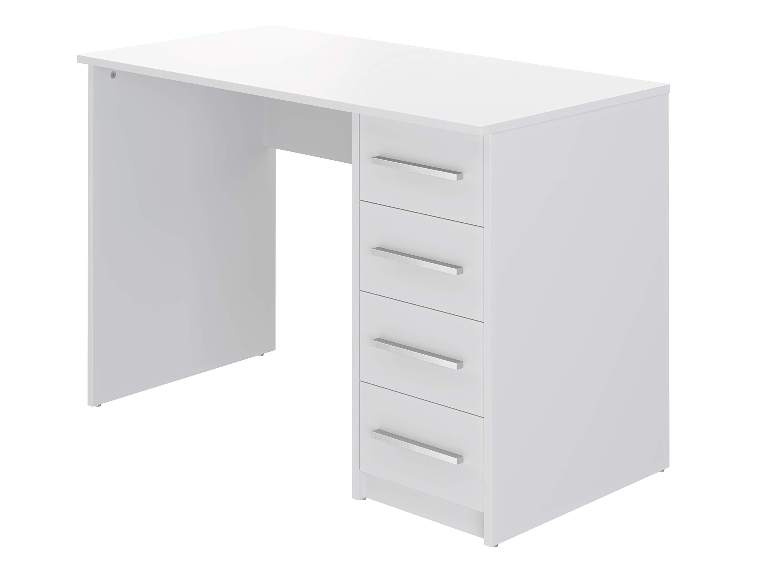Movian Idro 4-Drawer Desk, 56 x 110 x 73cm, White