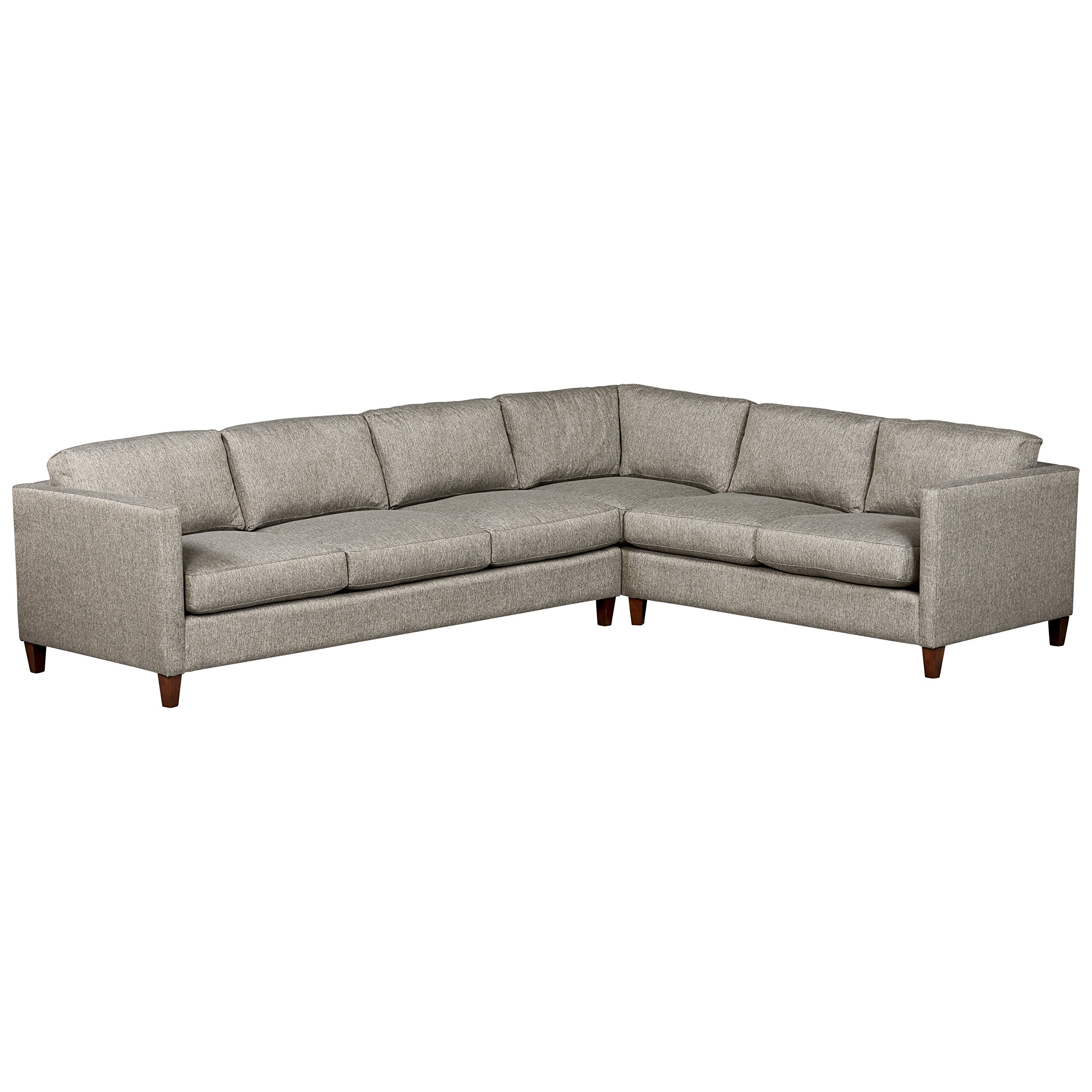 Amazon Brand – Stone & Beam Andover Modern Left L-Sectional Sofa, 124"W, Grey