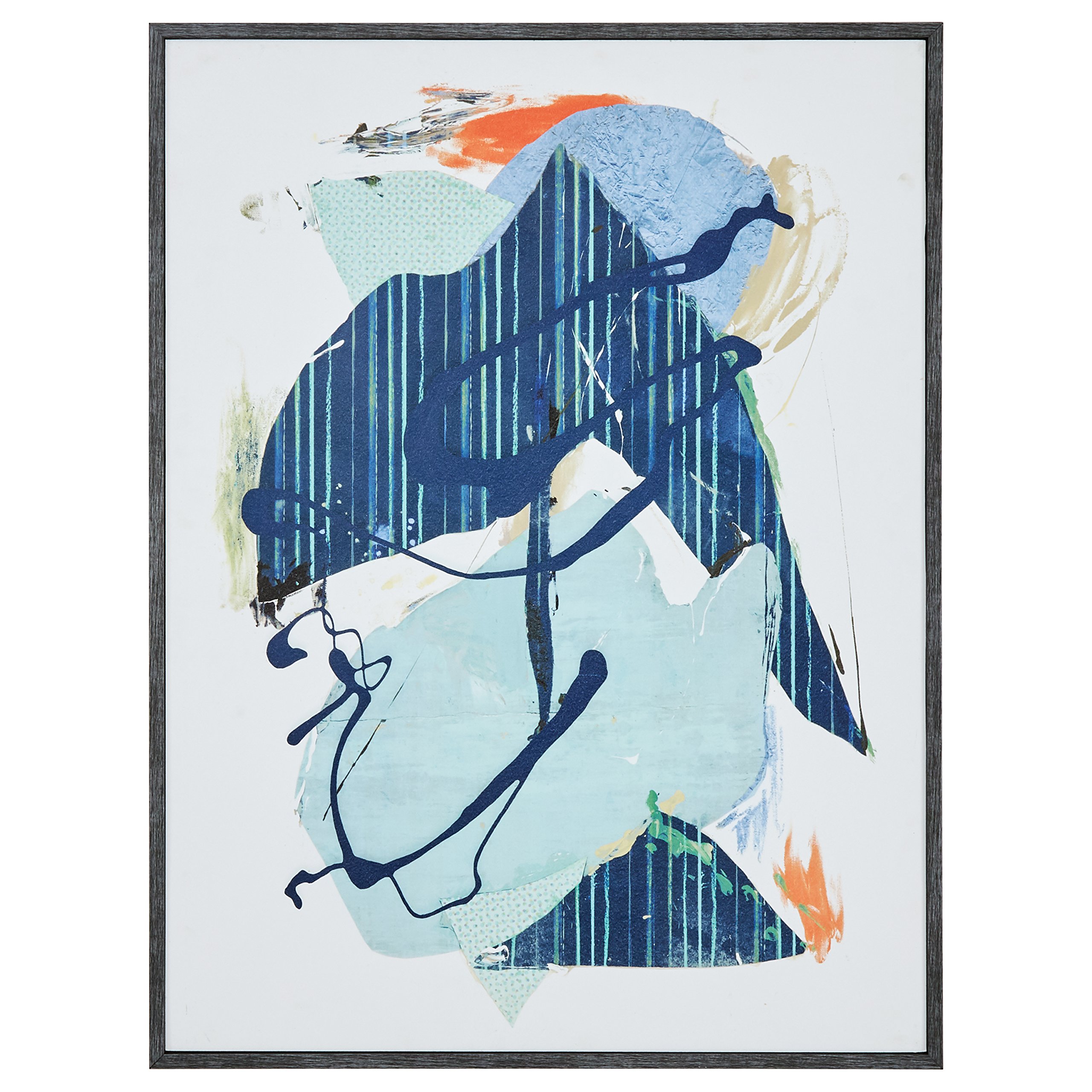 Amazon Brand – Rivet Modern Abstract Wall Art, Grey Frame, 30" x 40"