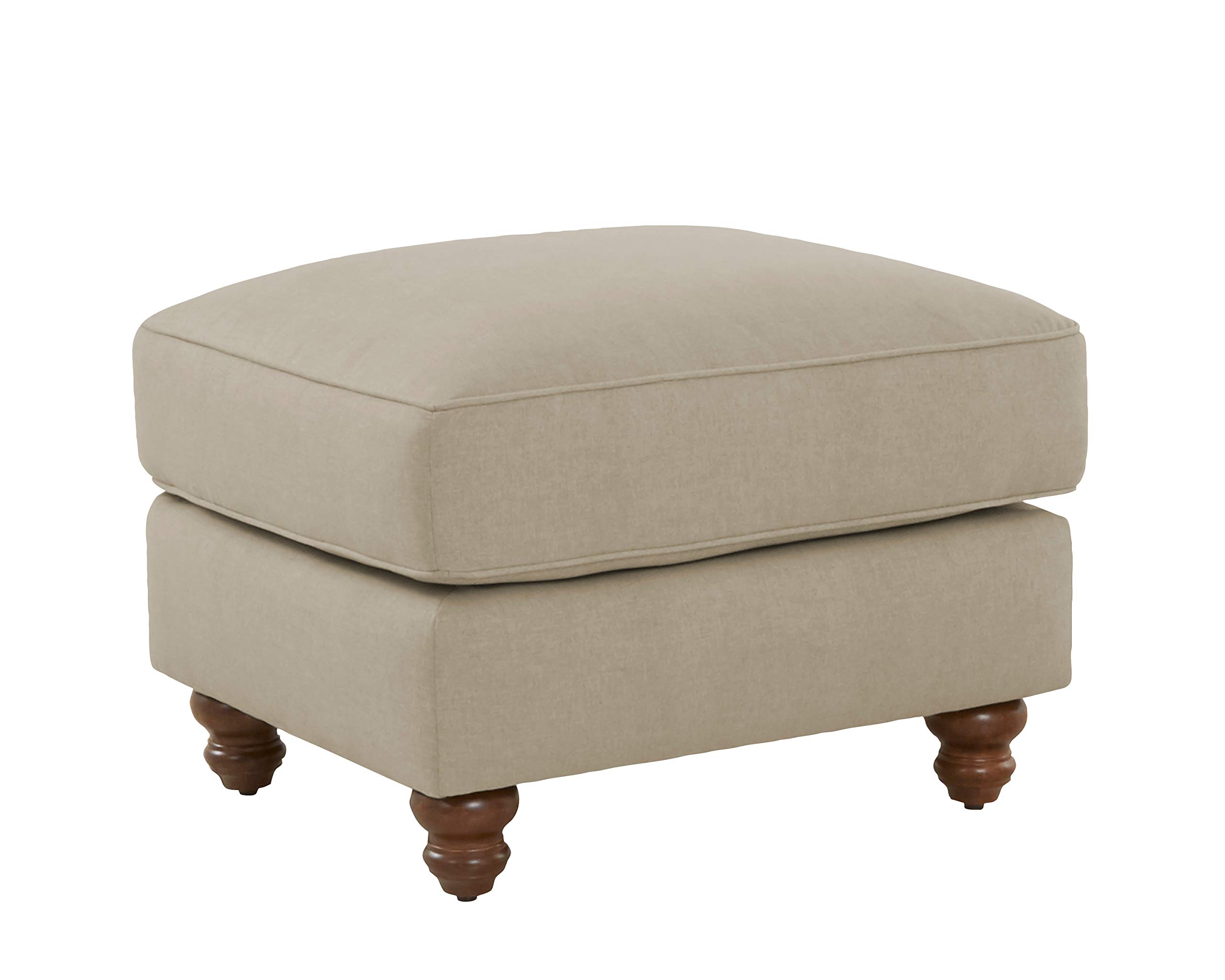 Amazon Brand – Stone & Beam Charles Classic Oversized Upholstered Ottoman, 31"W, Dove