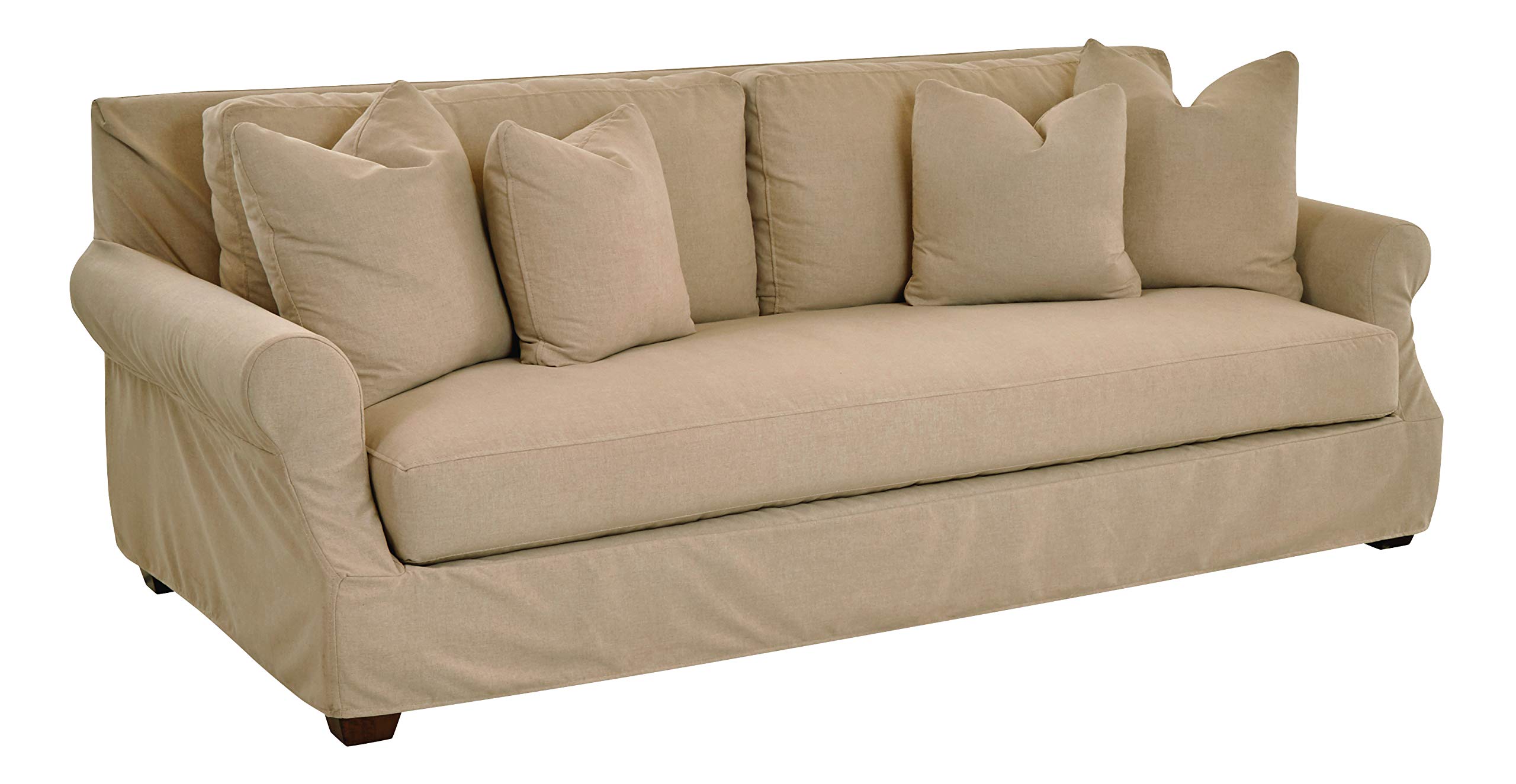 Amazon Brand – Stone & Beam Conner Slipcover Sofa Couch, 90"W, Beige