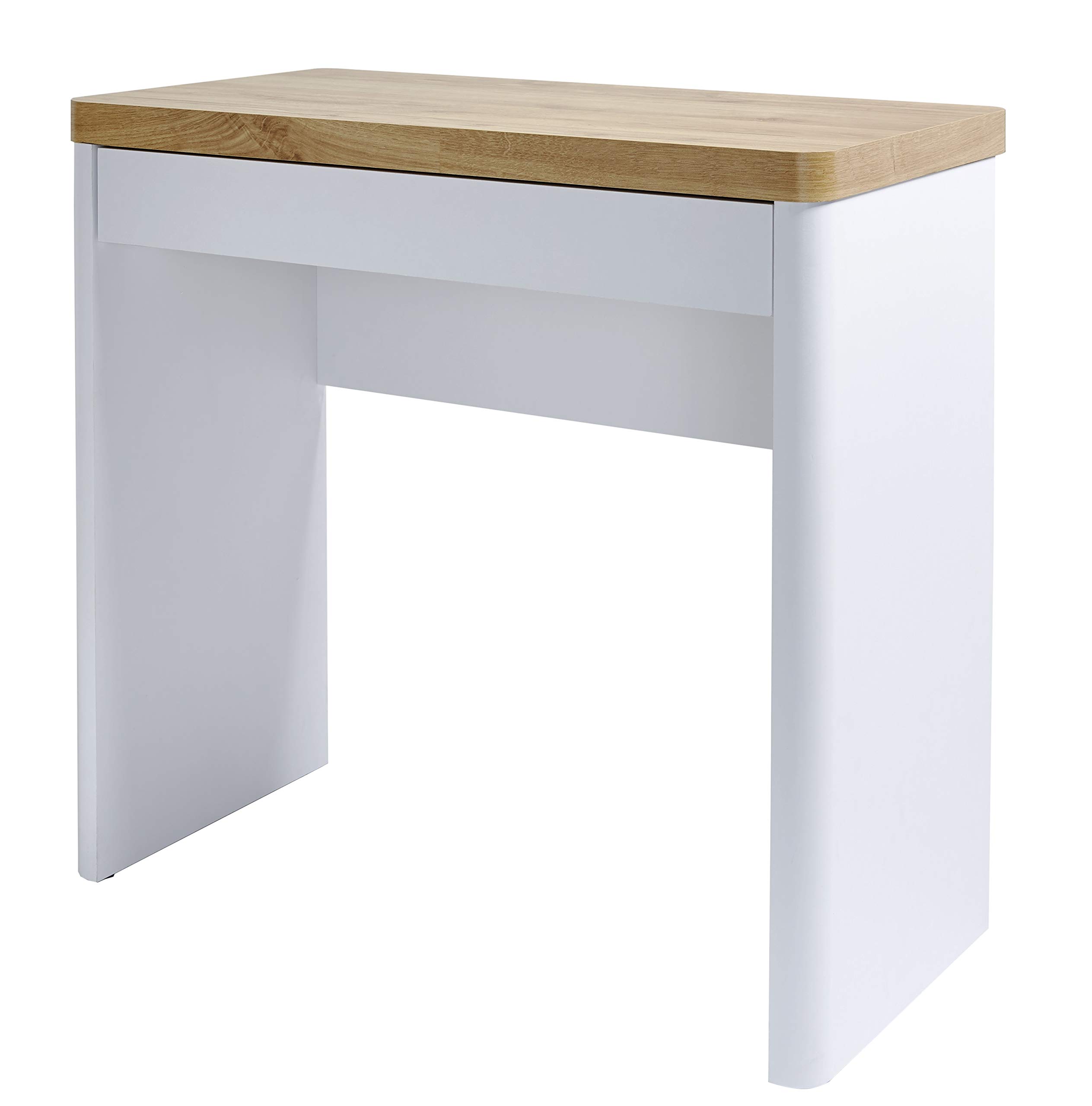 Amazon Brand - Movian Aulne - Compact Desk with 2 Drawers, 111 x 39 x 76 cm