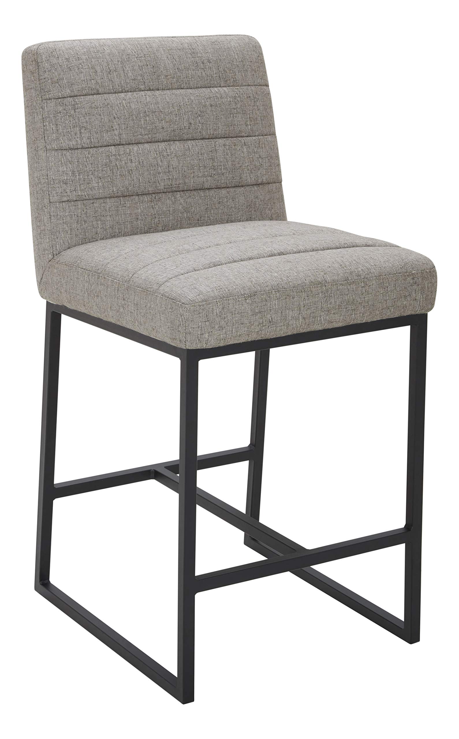 Amazon Brand – Rivet Decatur Modern Kitchen Counter-Height Stool, 37"H, Light Grey