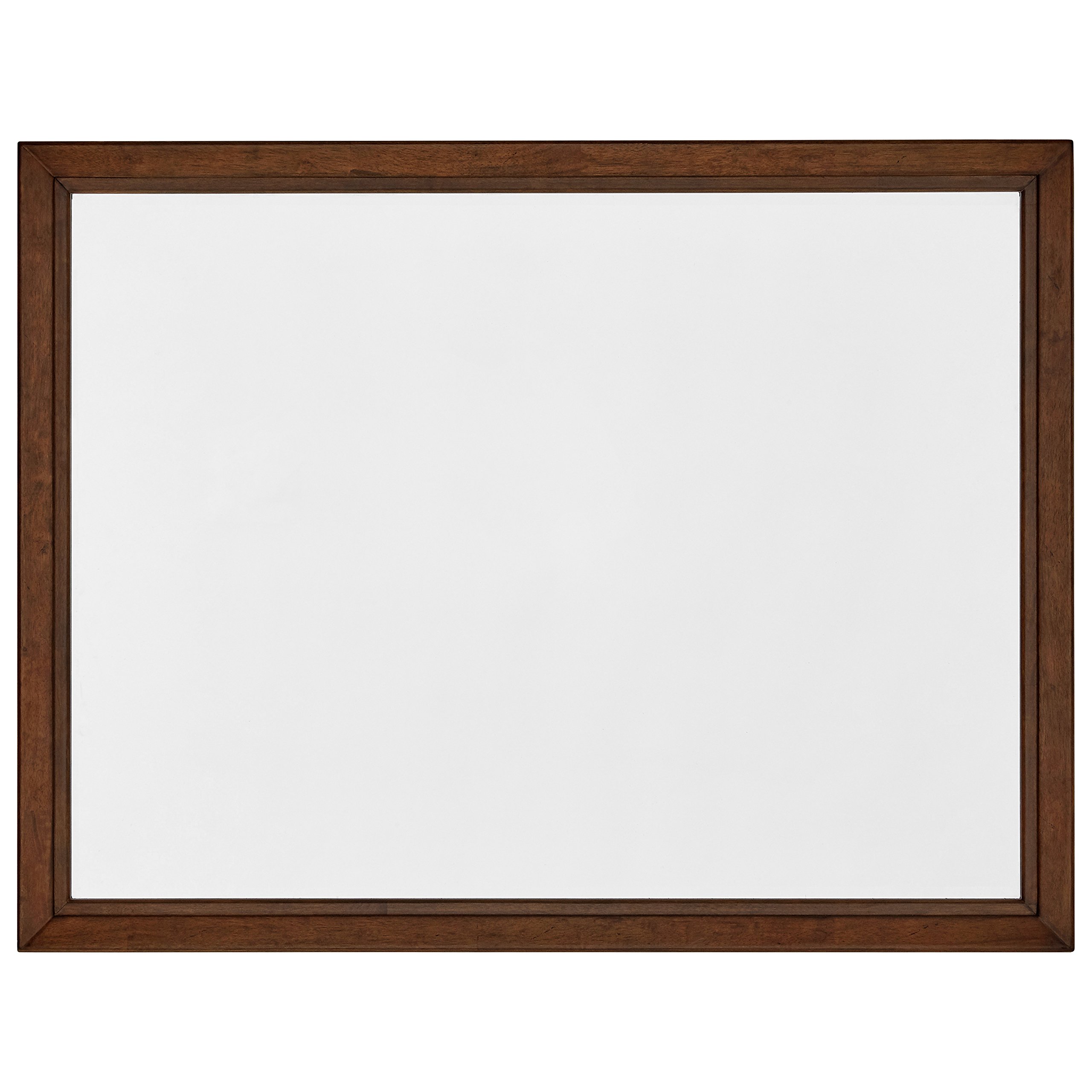 Amazon Brand – Rivet Jonathan Mid-Century Modern Mirror Wood Frame, 52", Walnut