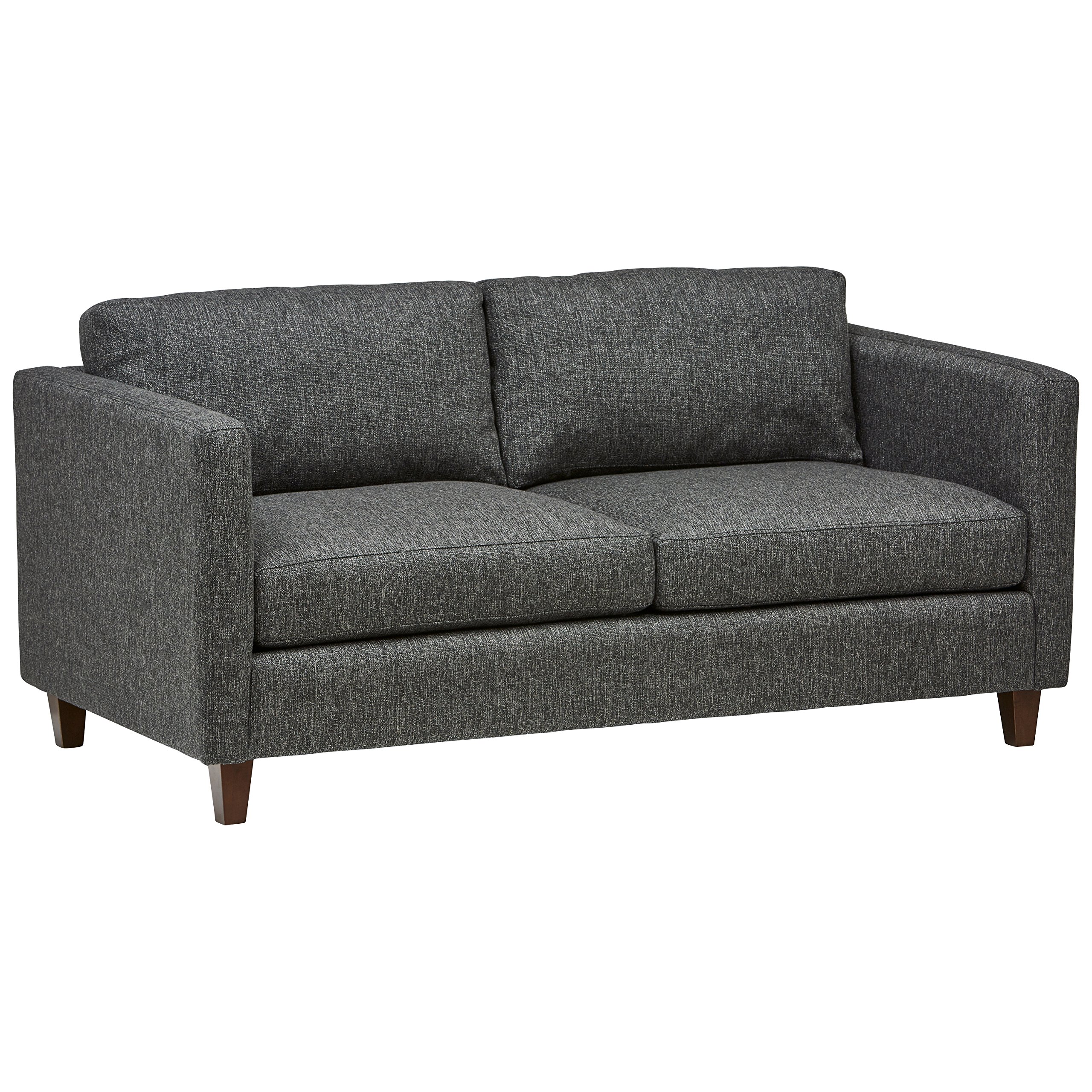 Amazon Brand – Stone & Beam Andover Modern Loveseat Sofa, 67"W, Charcoal