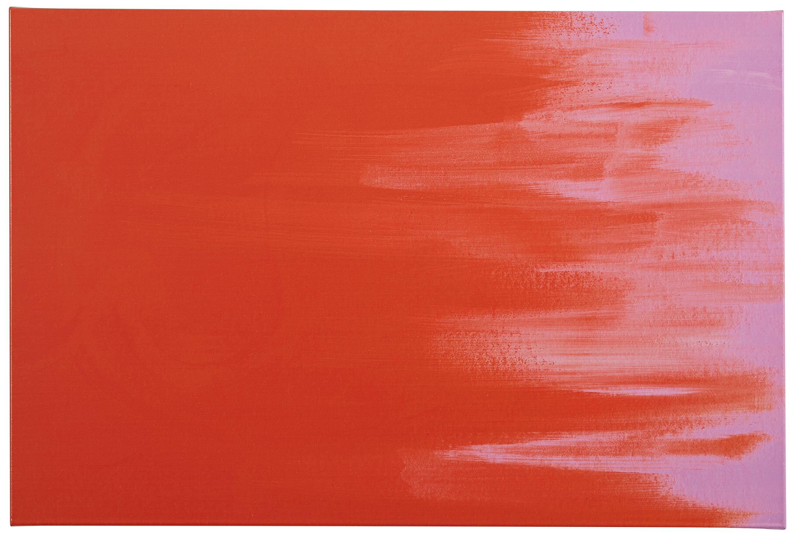 Amazon Brand – Rivet Abstract Red and Pink Ombre Canvas Print Wall Art, 24" x 16"