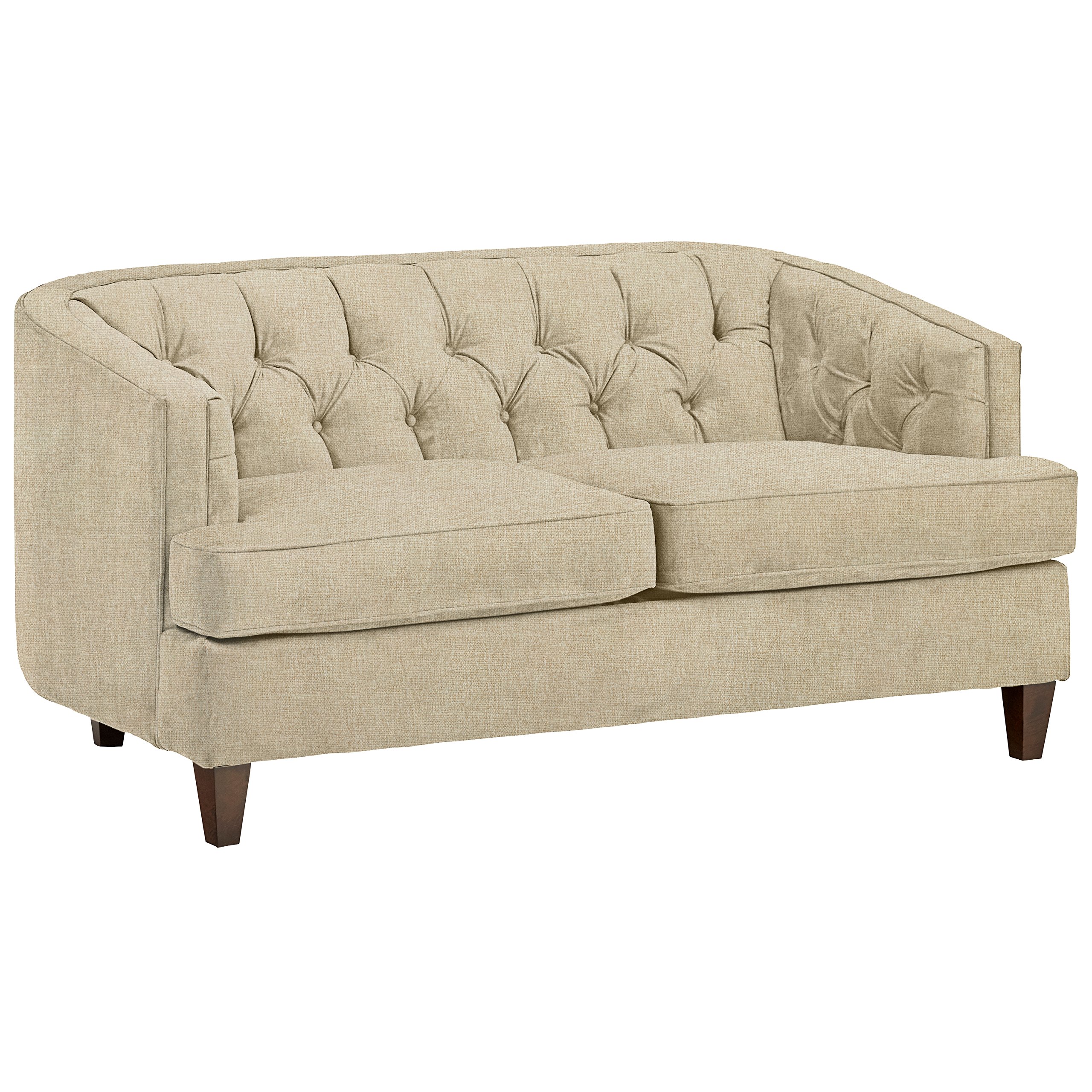 Amazon Brand – Stone & Beam Leila Tufted Sofa, 69" W, Tan