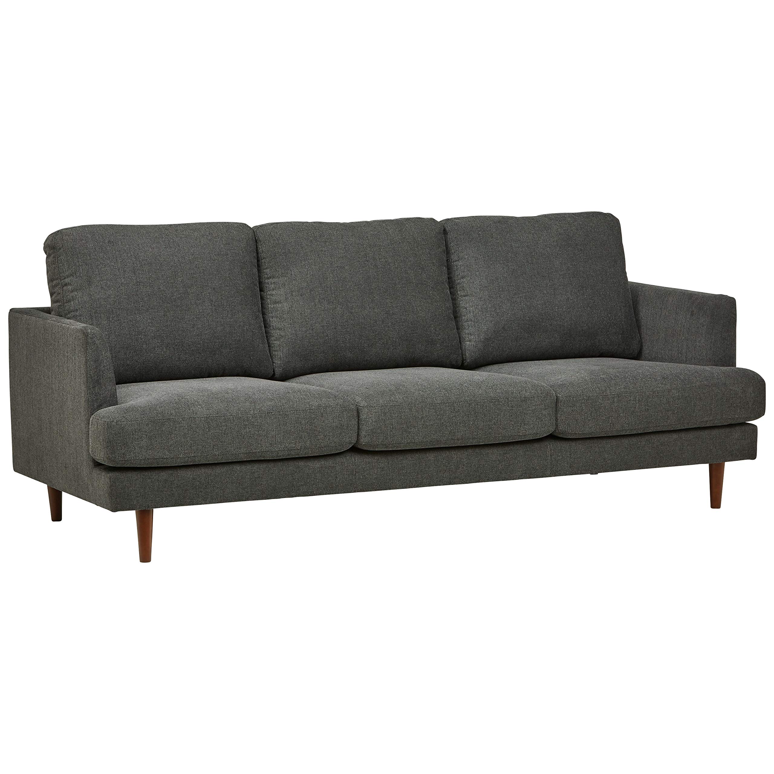 Amazon Brand – Rivet Goodwin Modern Sofa, 88.6"W, Charcoal Grey