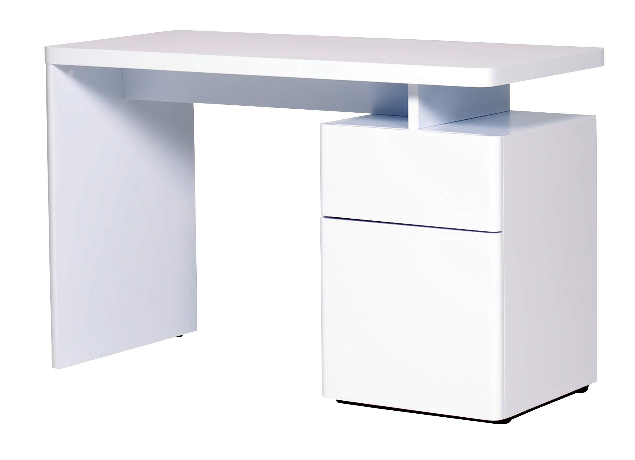 Amazon Brand - Movian Ohrid 1-Door 1-Drawer Desk, 120 x 55 x 76cm , White