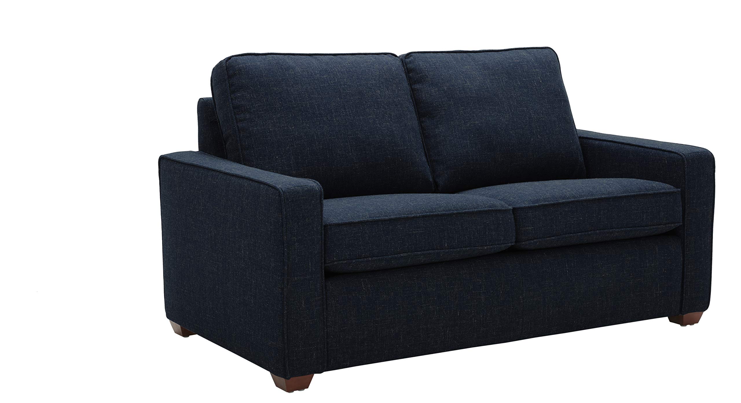 Amazon Brand – Rivet Andrews Contemporary Loveseat Sofa with Removable Cushions, 67"W, Wathet Blue