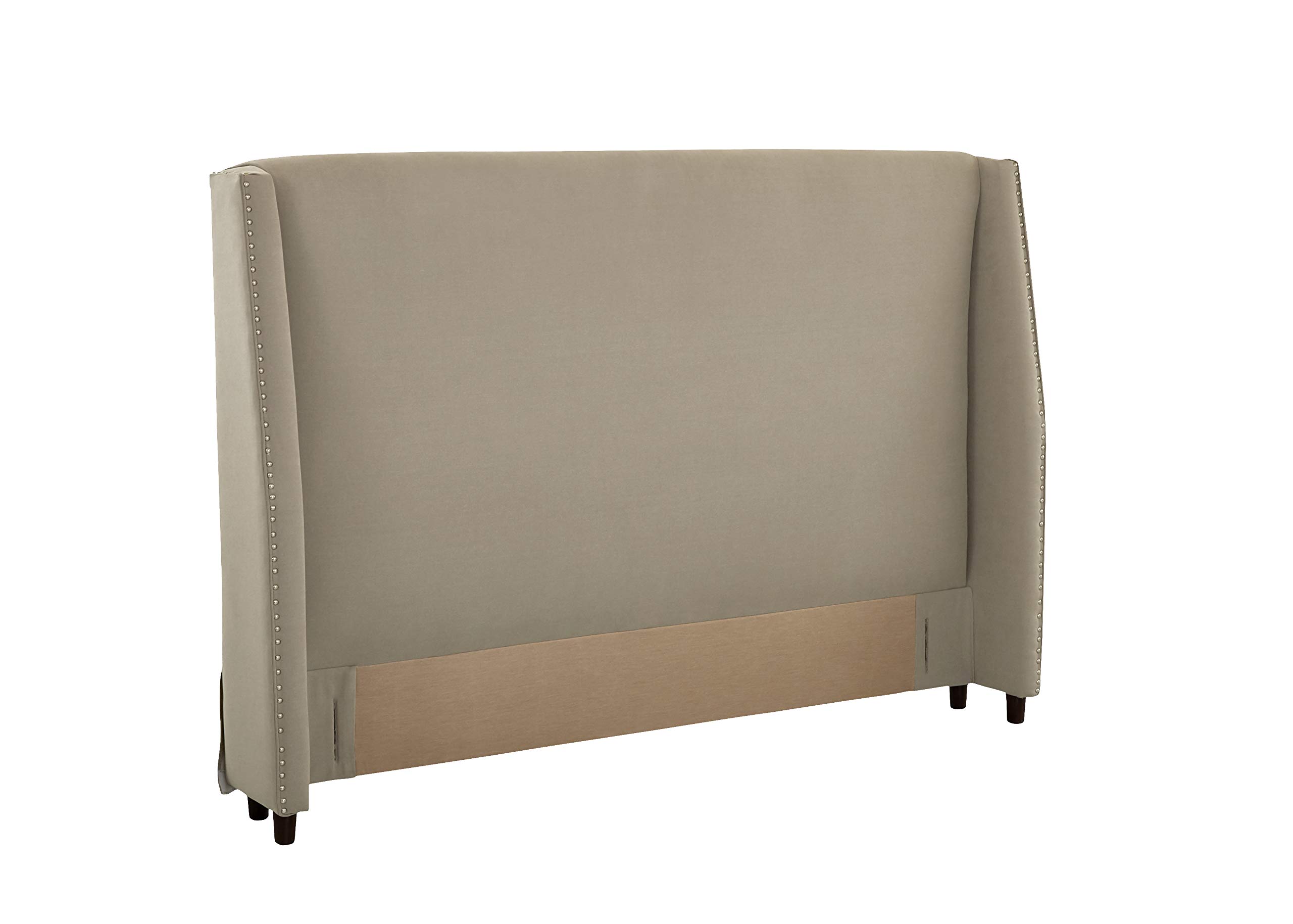 Stone & Beam Merrill Queen Headboard with Decorative Nailhead Trim, 75"W, Dune