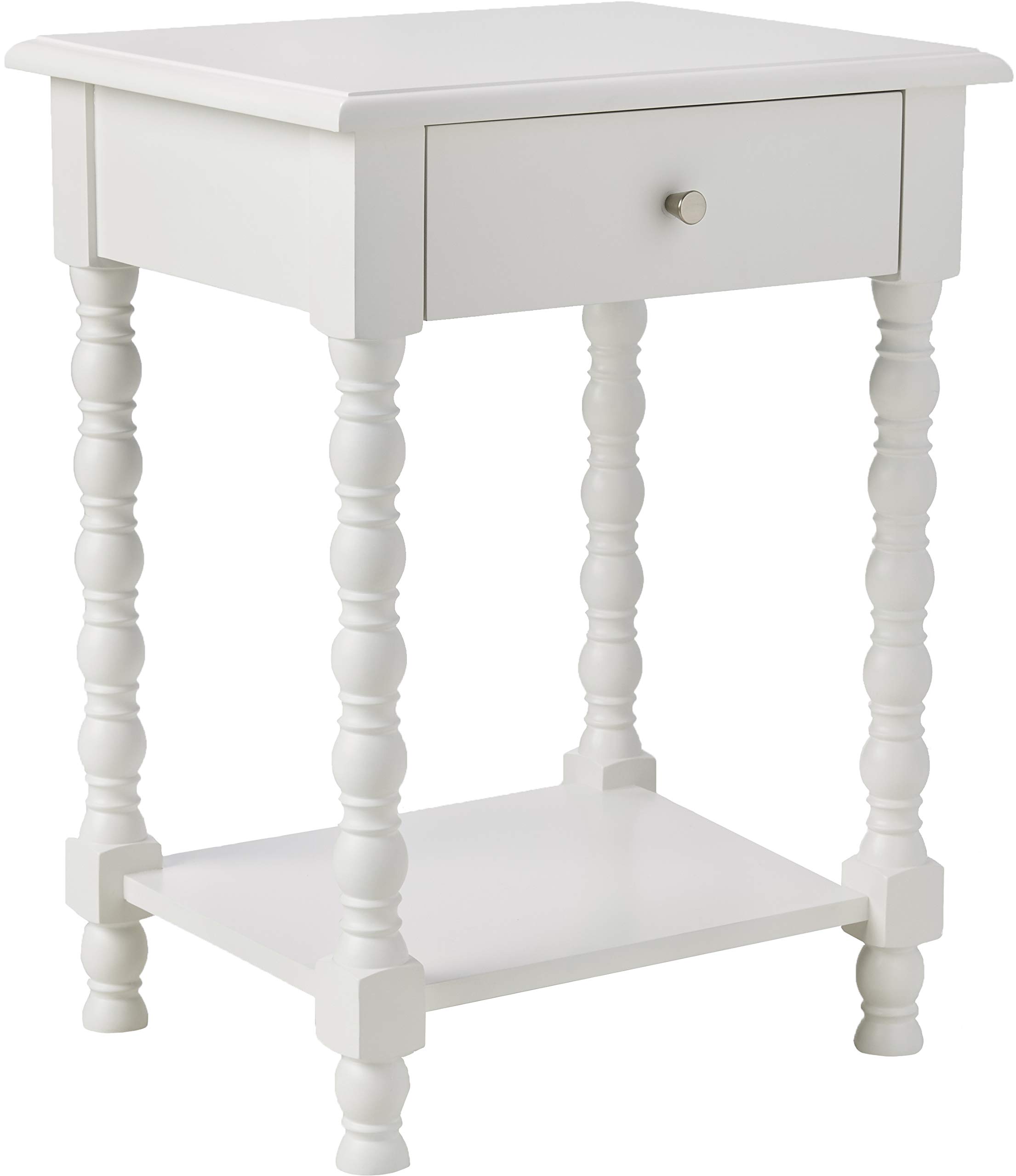 Amazon Brand – Ravenna Home Mid-Century Side Table with Carved Legs, 18.11"W
