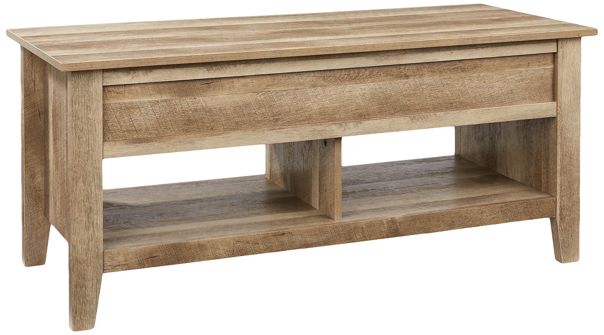 ROCKPOINT Argus Lift-Top Wood Coffee Table, Sandy Oak