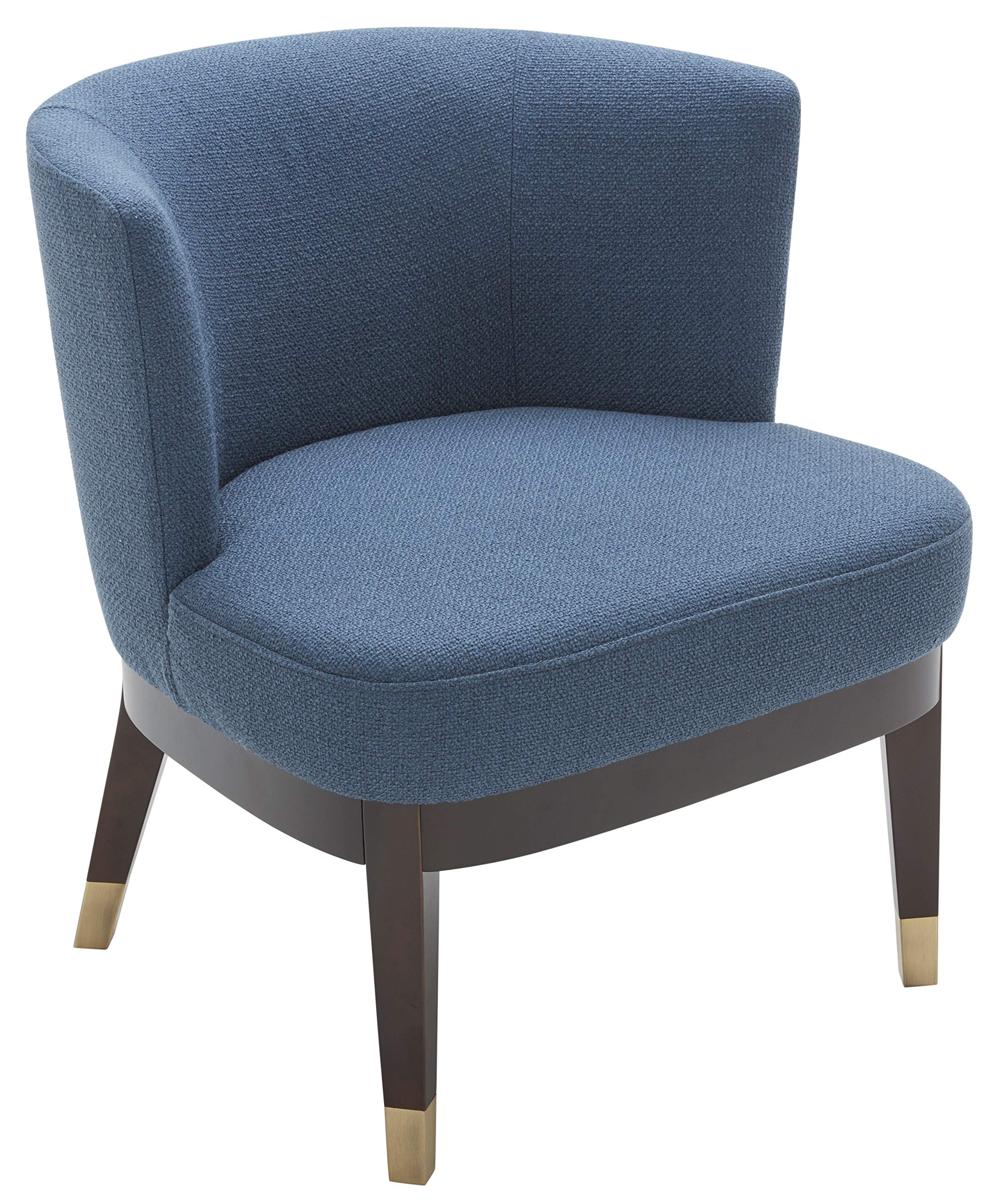Amazon Brand – Rivet Stacey Mid-Century Modern Round-Backed, Armless Living Room Chair, 27"W, Cadet