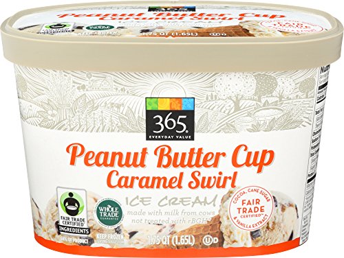 365 Everyday Value, Peanut Butter Cup Caramel Swirl Ice Cream, 1.75 QT, (Frozen)