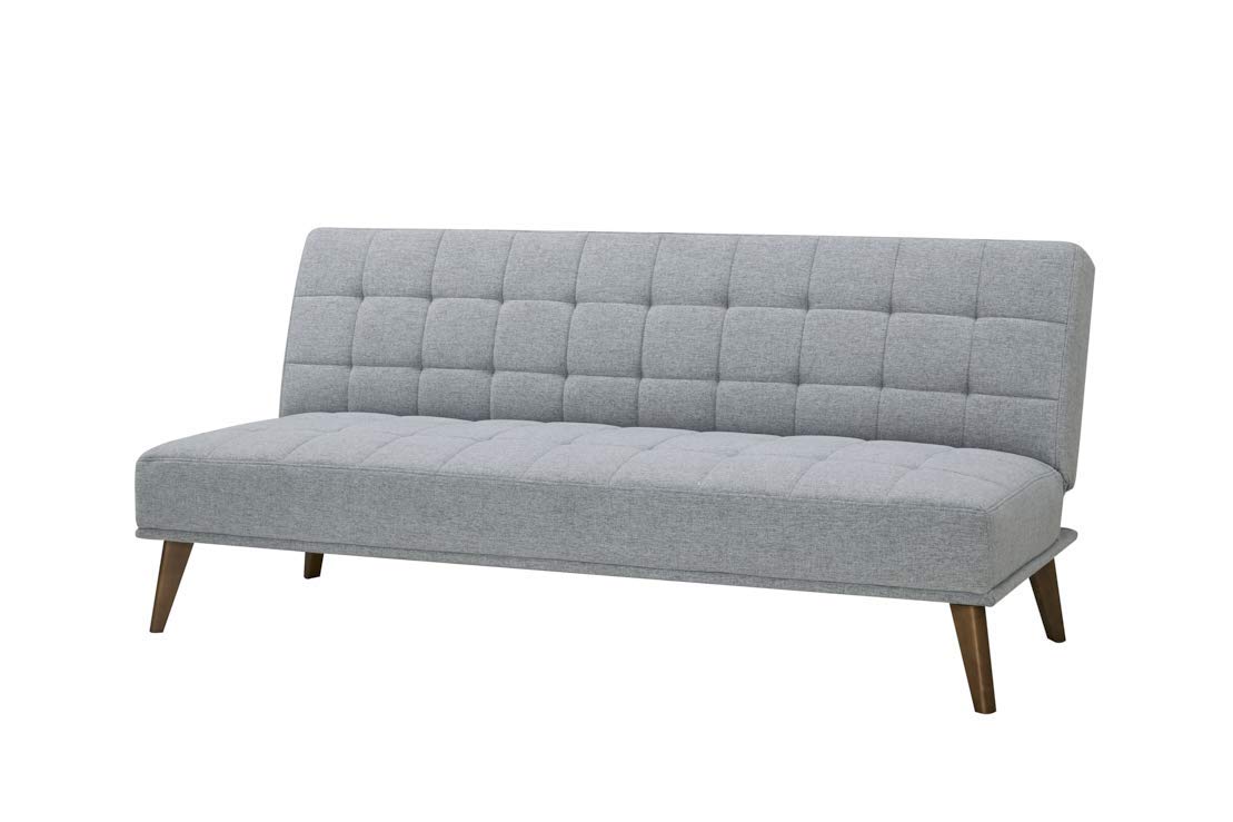 AmazonBasics - Divano letto a 3 posti, 180 x 86 x 81 cm, blu luna
