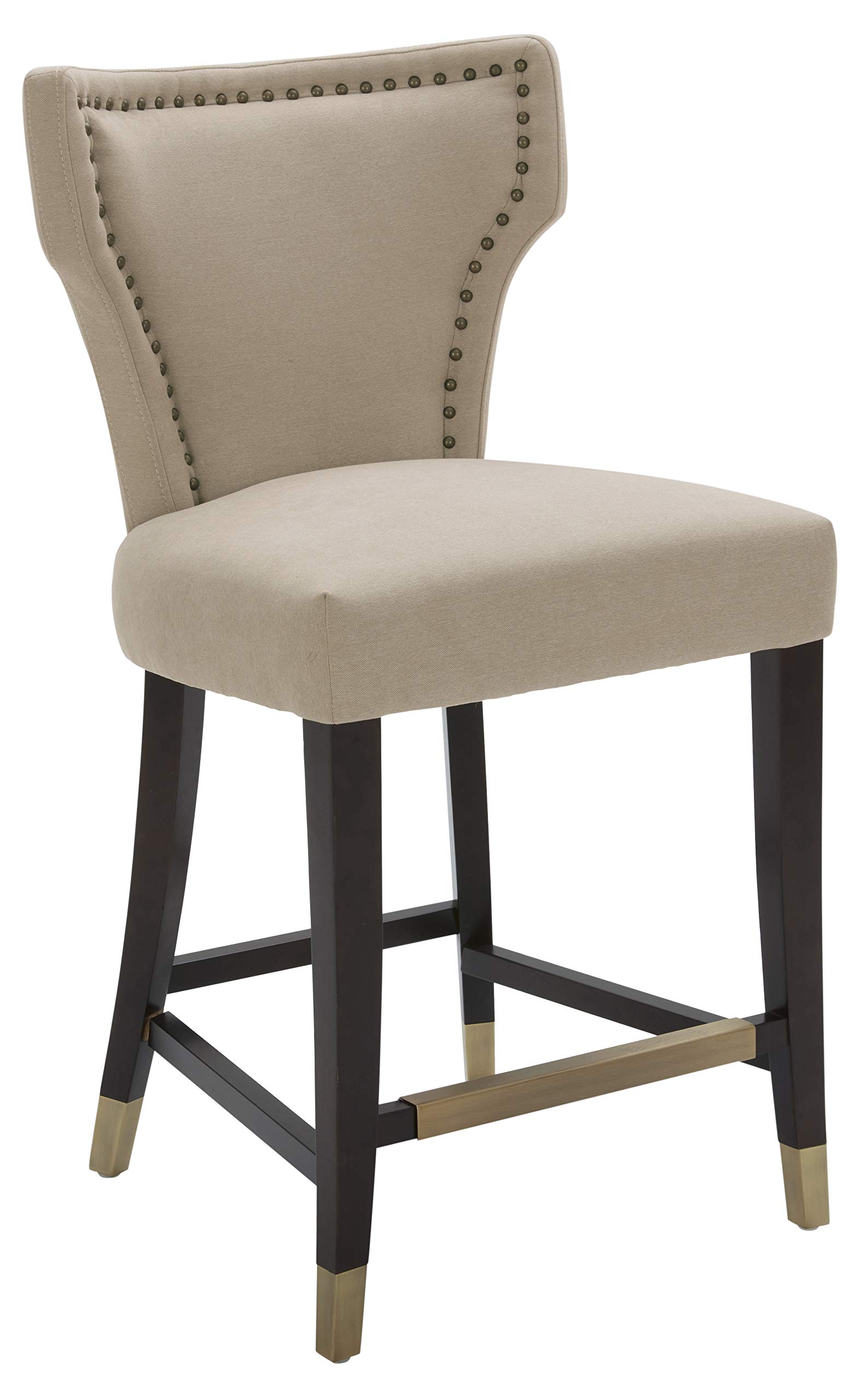 Amazon Brand – Stone & Beam Barstool, 39"H, Fawn