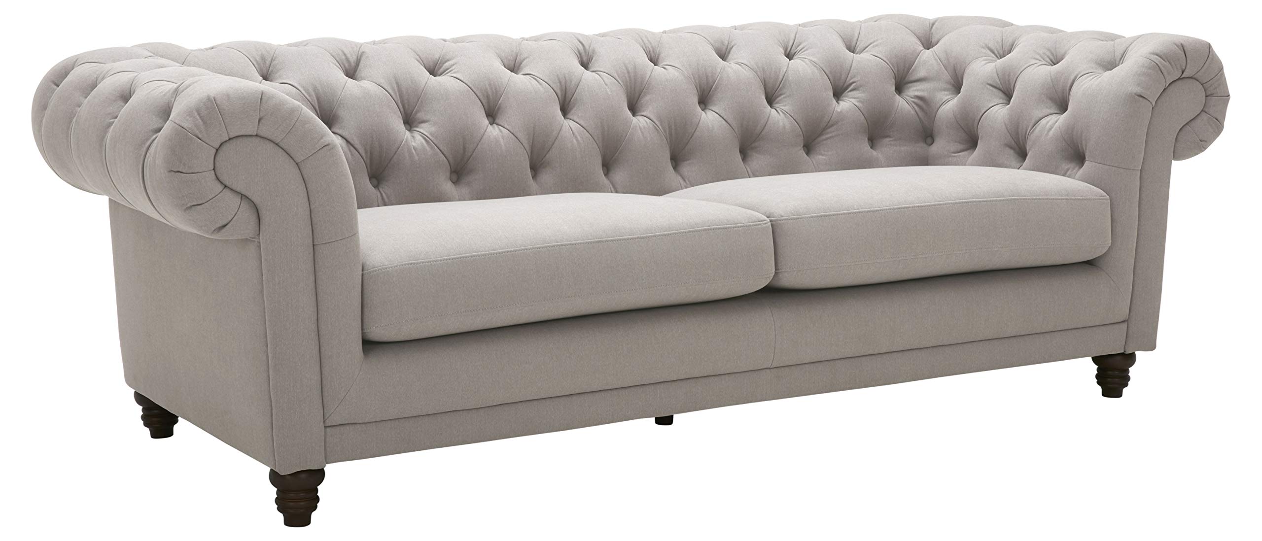 Amazon Brand – Stone & Beam Bradbury Chesterfield Classic Sofa, 92.9"W, Slate