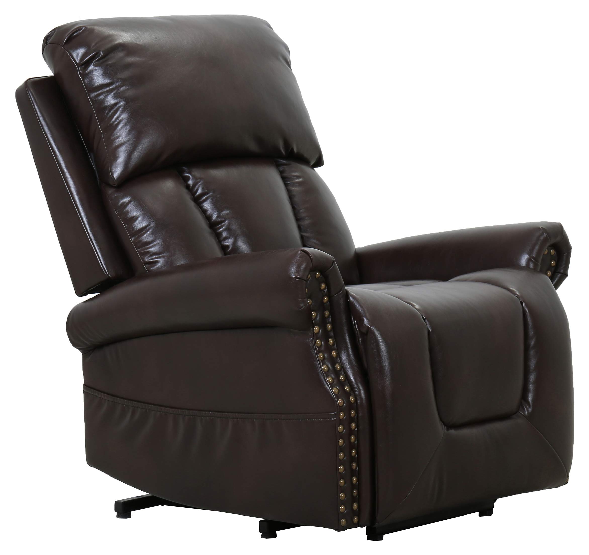 Amazon Brand – Ravenna Home Albert Power-Lift Assist Recliner Chair, 34.3"W, Dark Brown