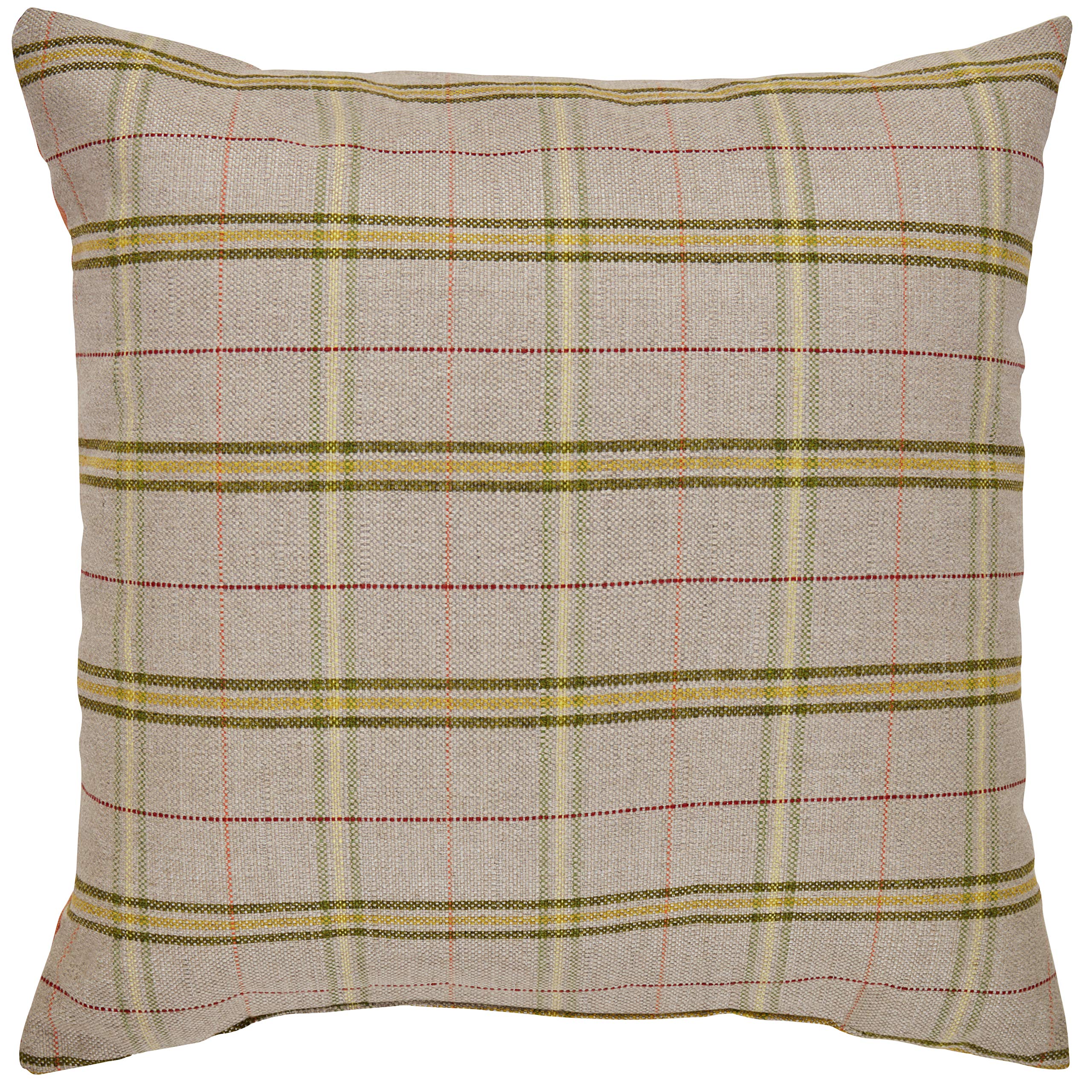 Amazon Brand – Stone & Beam Classic Plaid Outdoor Throw Pillow, 20" x 20", Garden