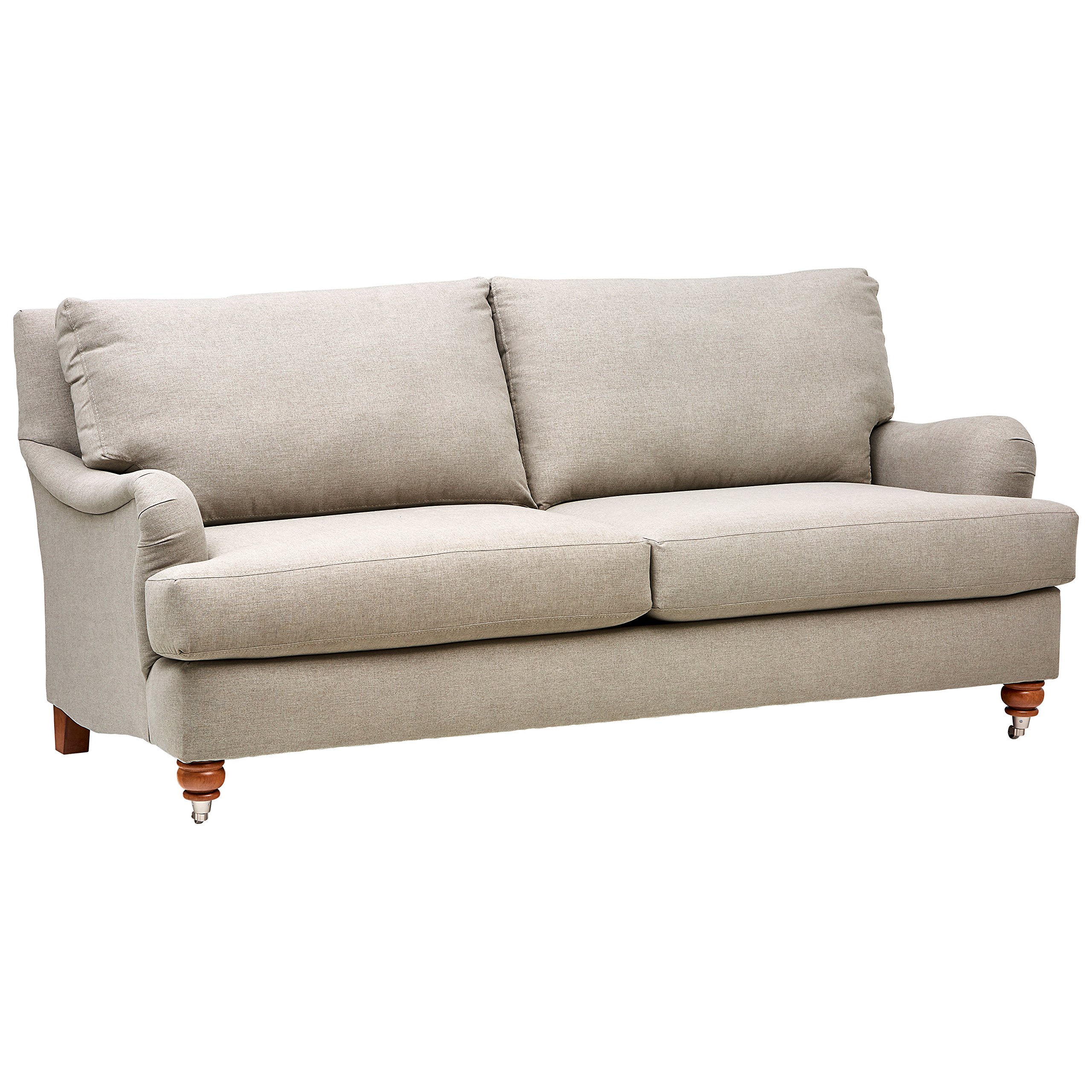 Amazon Brand – Stone & Beam Brandeberry Farmhouse Charles of London Sofa, 82"W, Stone