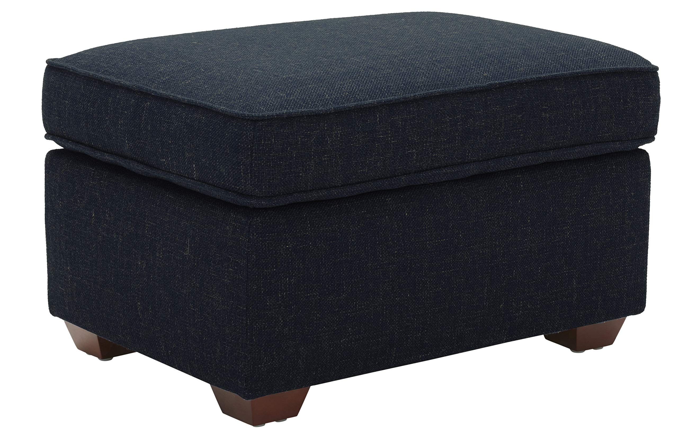 Amazon Brand – Rivet Andrews Contemporary Ottoman, 30"W, Wathet Blue