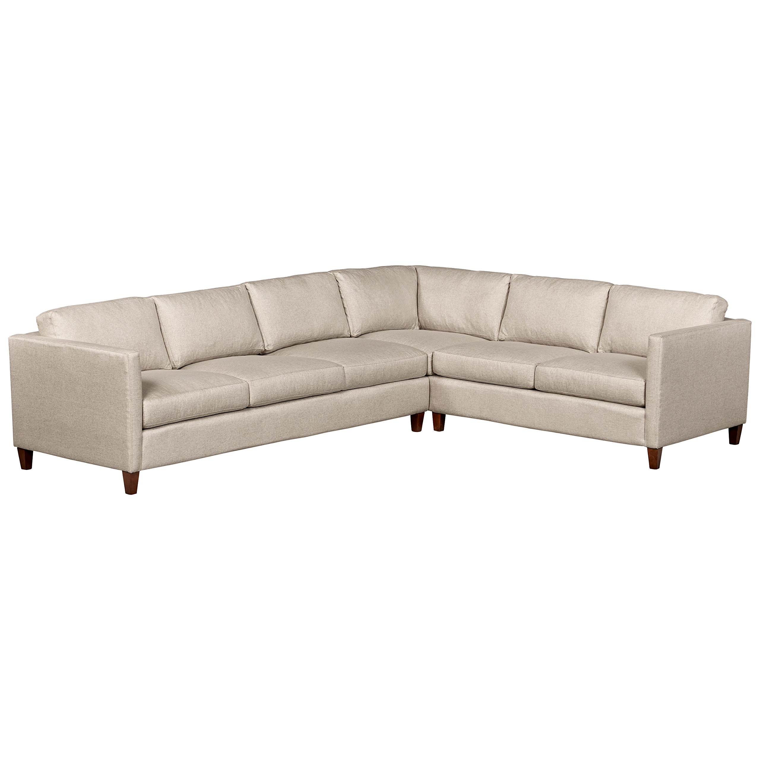 Amazon Brand – Stone & Beam Andover Modern Left L-Sectional Sofa, 124"W, Grey Linen