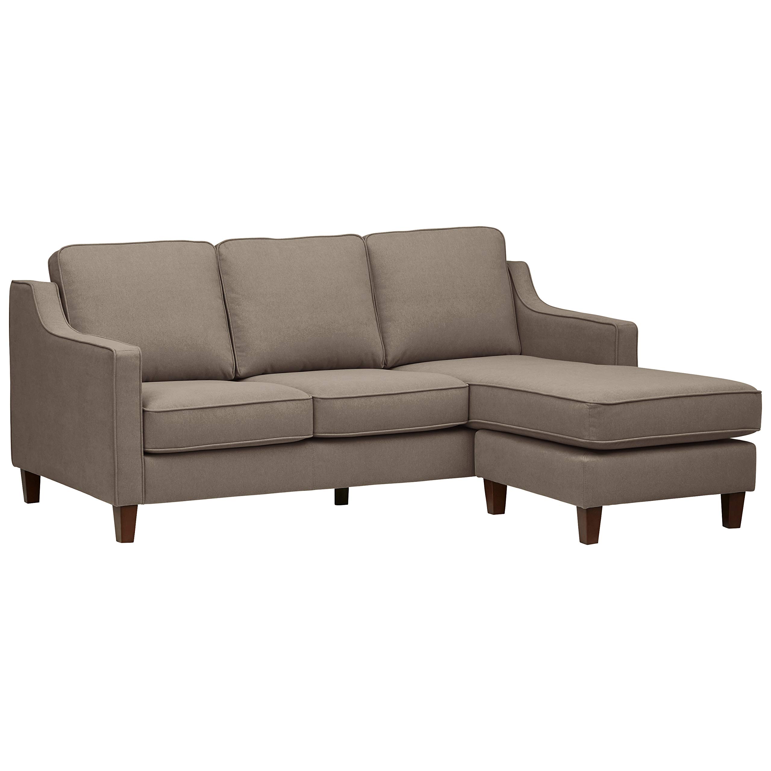 Amazon Brand – Stone & Beam Blaine Modern Sectional Sofa, 79.5"W, Light Grey