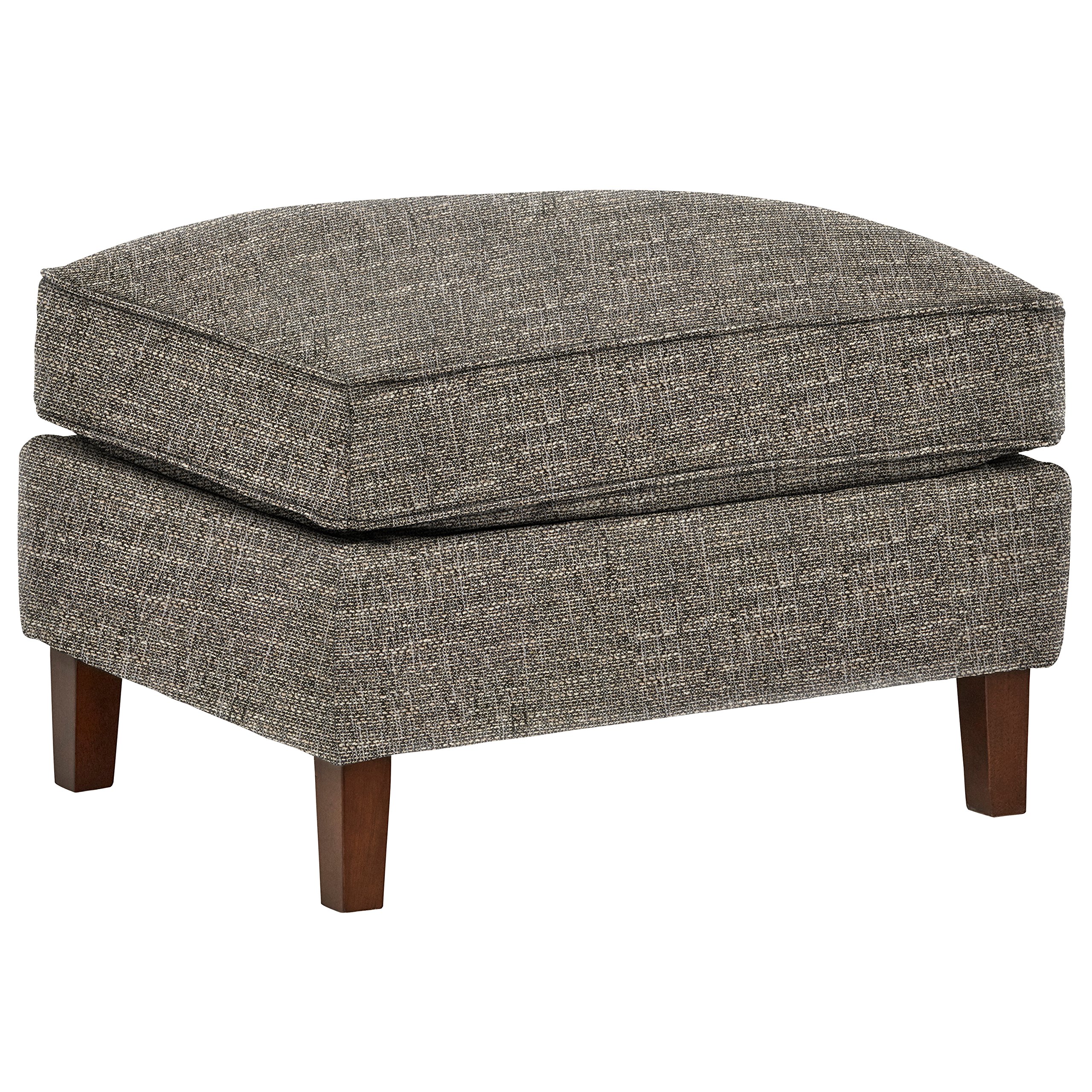 Amazon Brand – Rivet Lawson Modern Angled Ottoman, 27"W, Blackwood