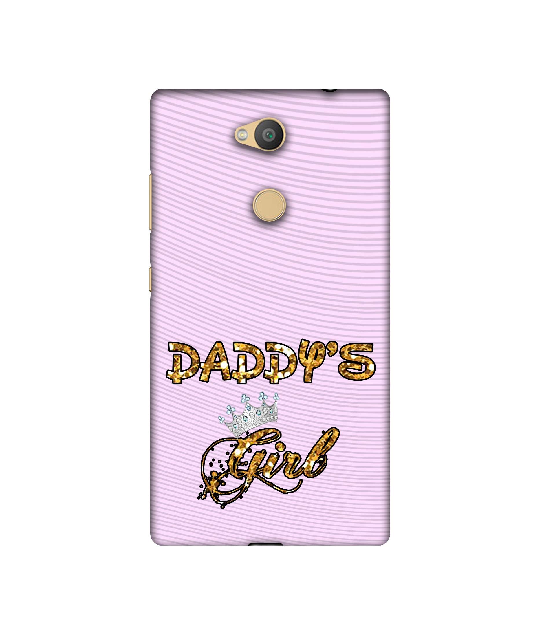 Amazon Brand - Solimo Designer Daddy's Girl in Glitter Pattern 3D Printed Hard Back Case Mobile Cover for Sony Xperia L2