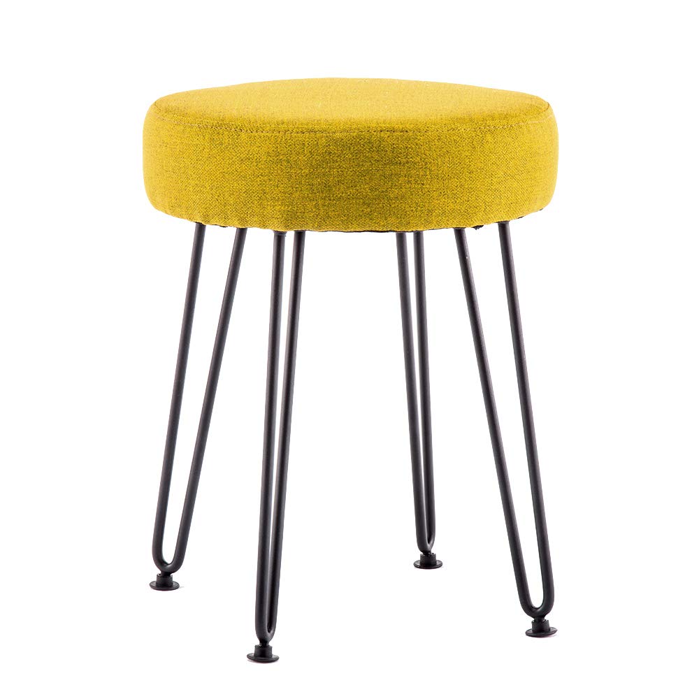 Marca Amazon - Movian Elbe - Taburete, amarillo mostaza
