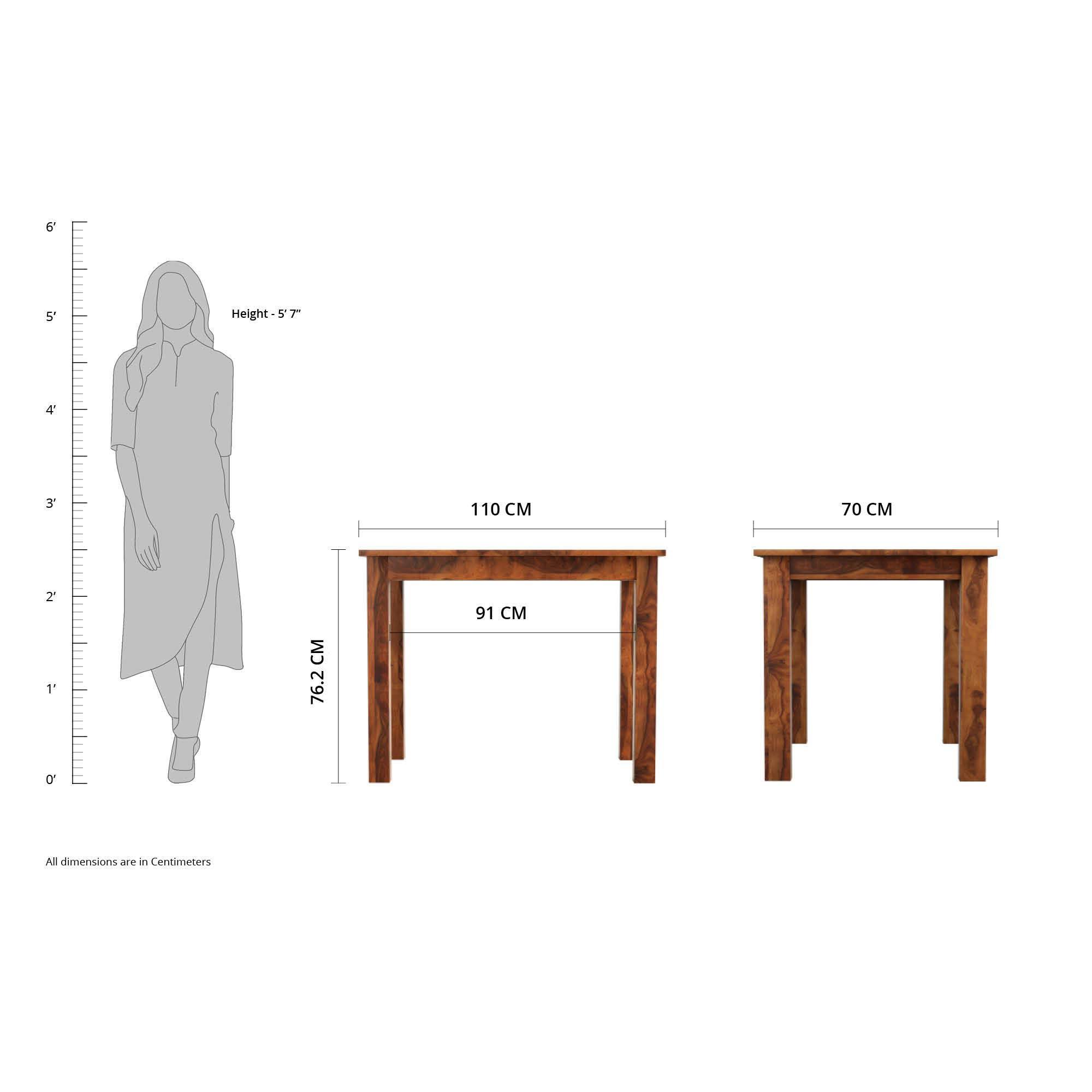 Lignora Caltanissetta Table Set - 6