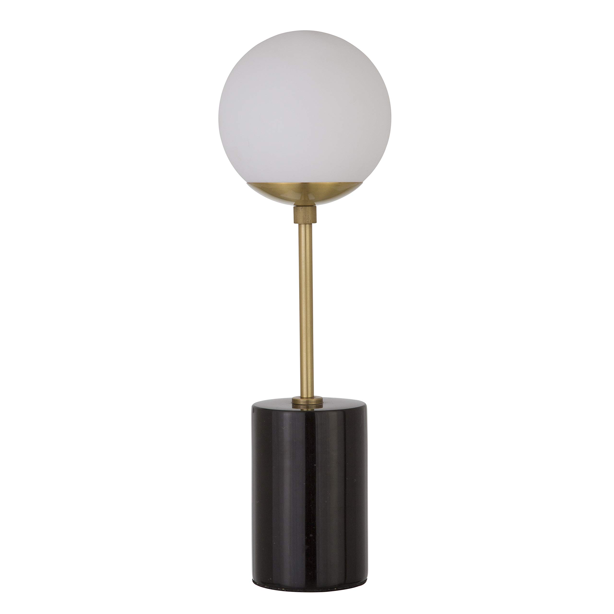 Amazon Brand – Rivet Globe Stick Table Lamp, 19"H, Black Marble
