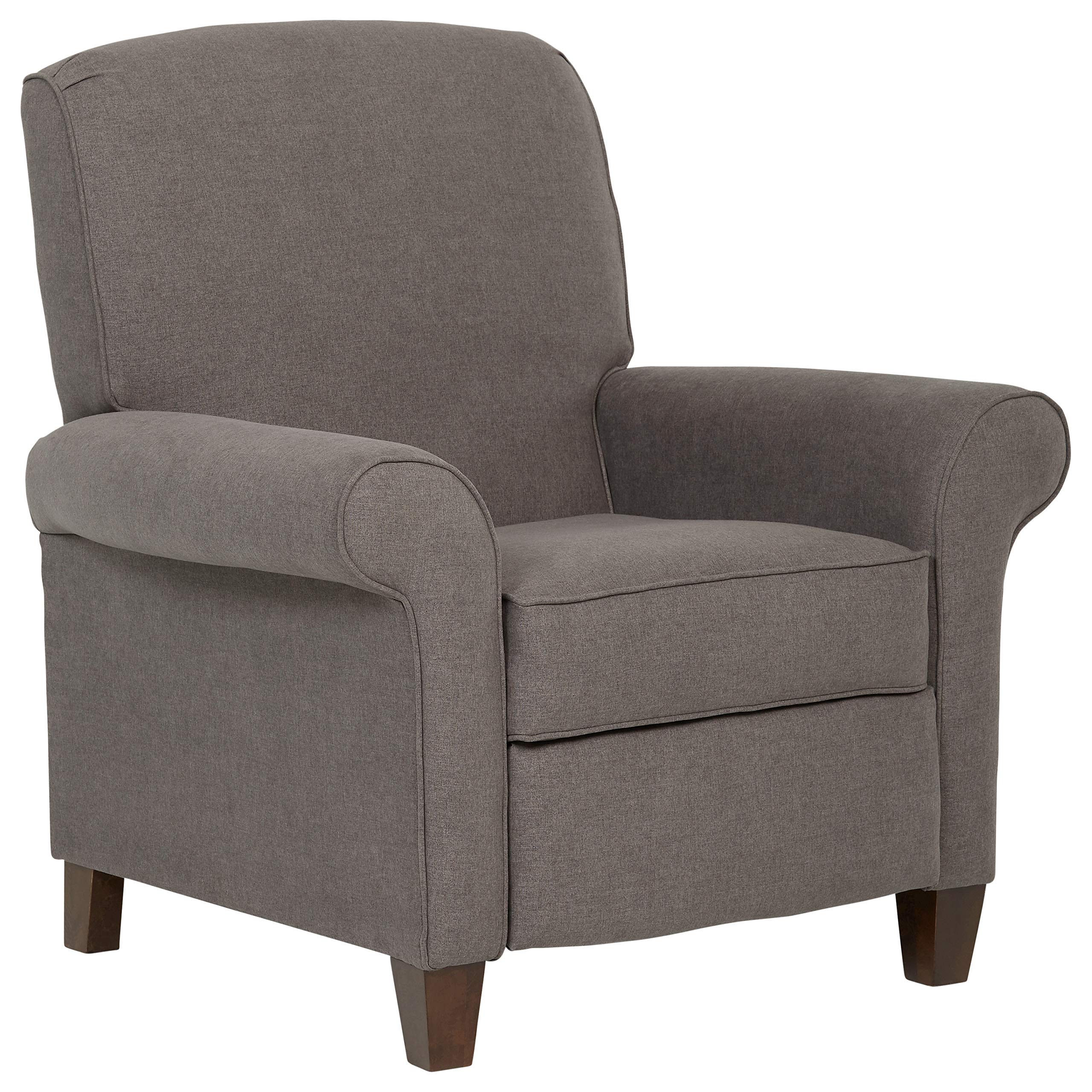 Amazon Brand – Stone & Beam Pinebrook Traditional Recliner, Fabric, 39"W, Stone