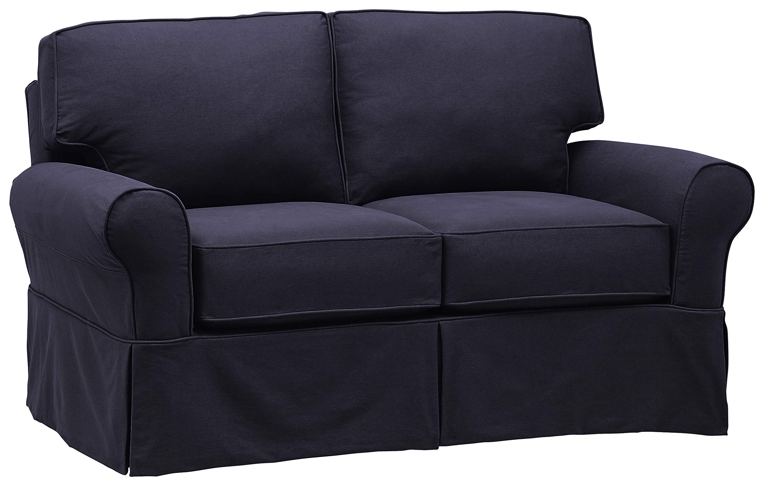 Amazon Brand – Stone & Beam Carrigan Casual Loveseat, 68"W, Navy