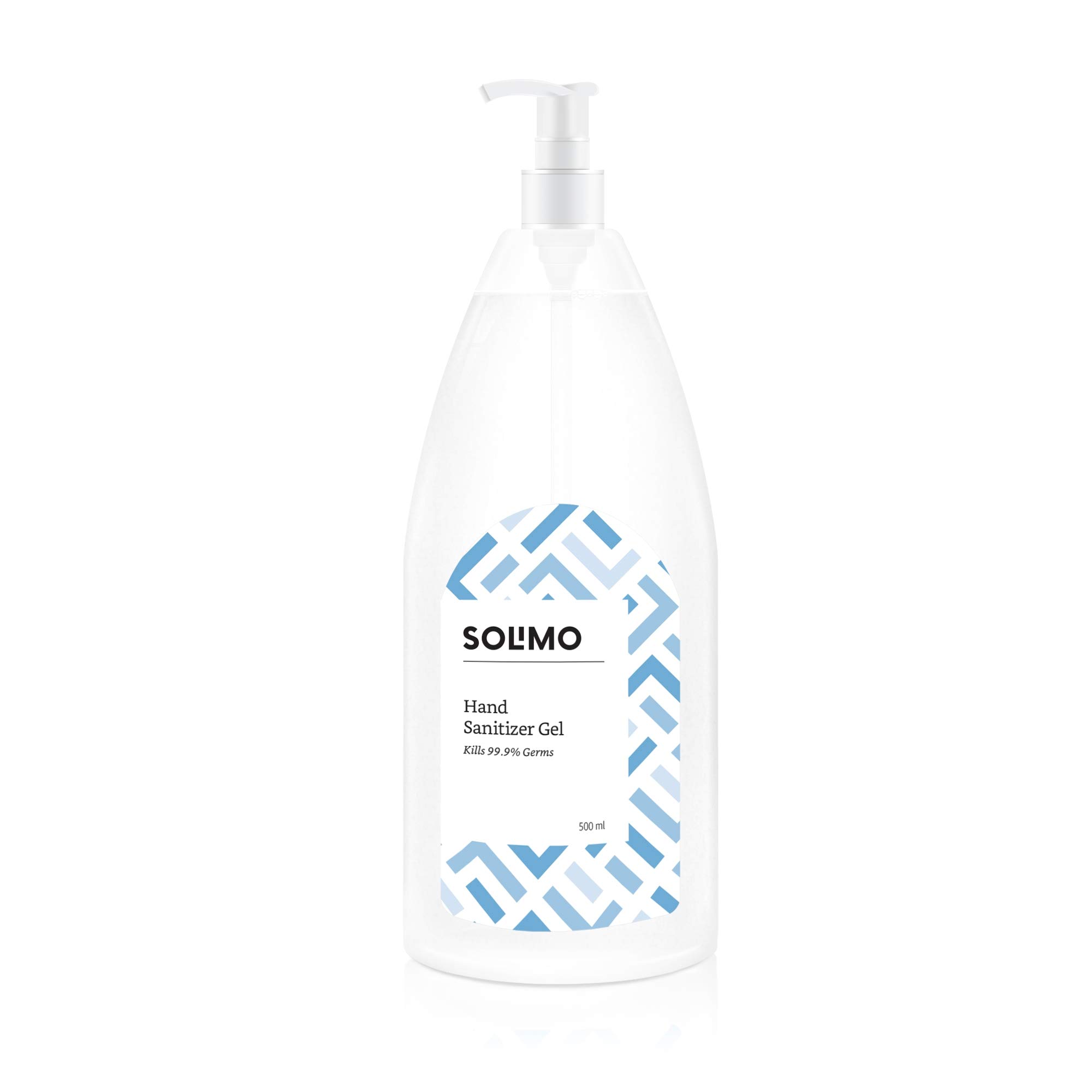 Amazon Brand - Solimo Hand Sanitizer Gel (72% Ethanol Absolute) - 500 ml