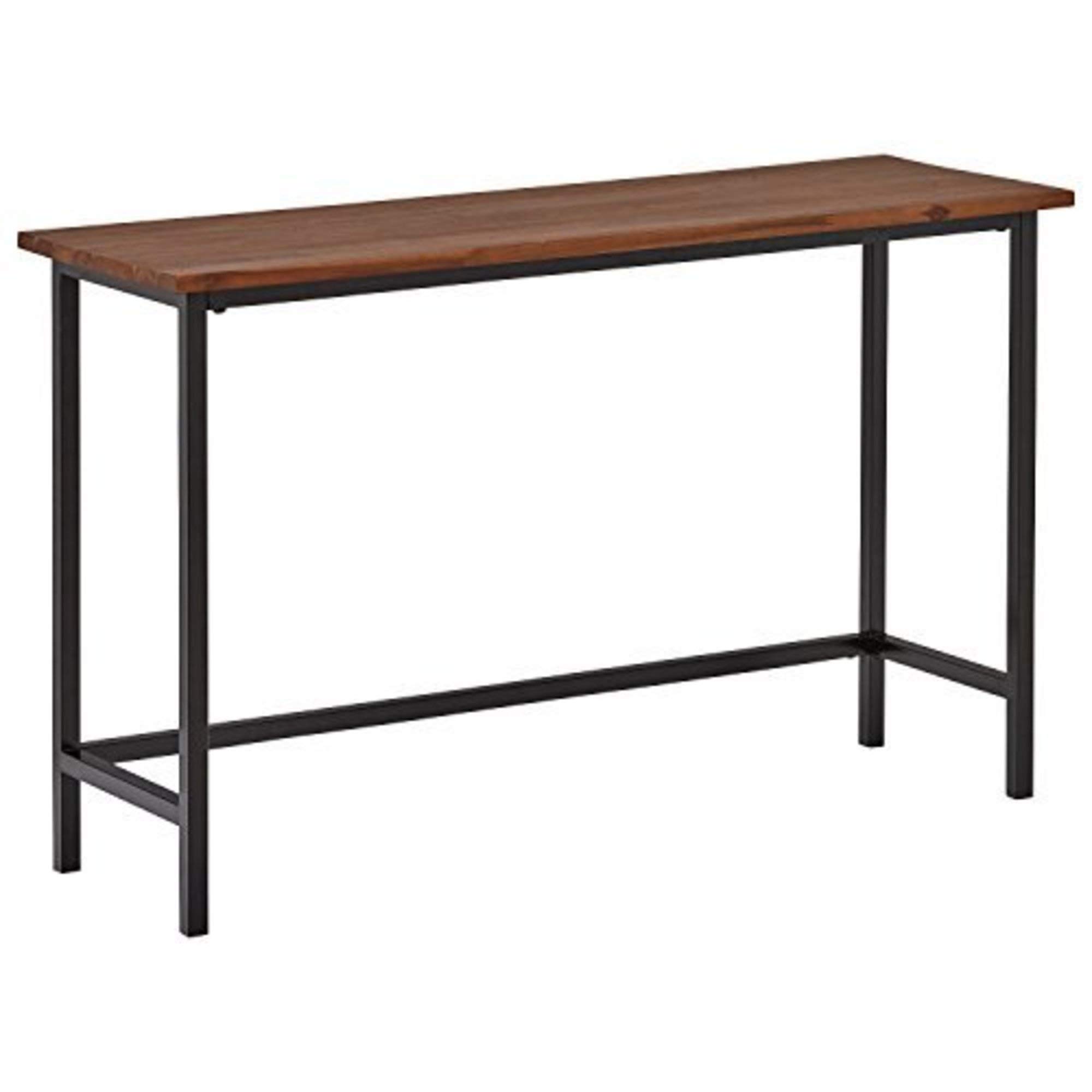 Amazon Brand – Rivet Industrial Modern Console Table, 47.25"W, Walnut Wood, Metal
