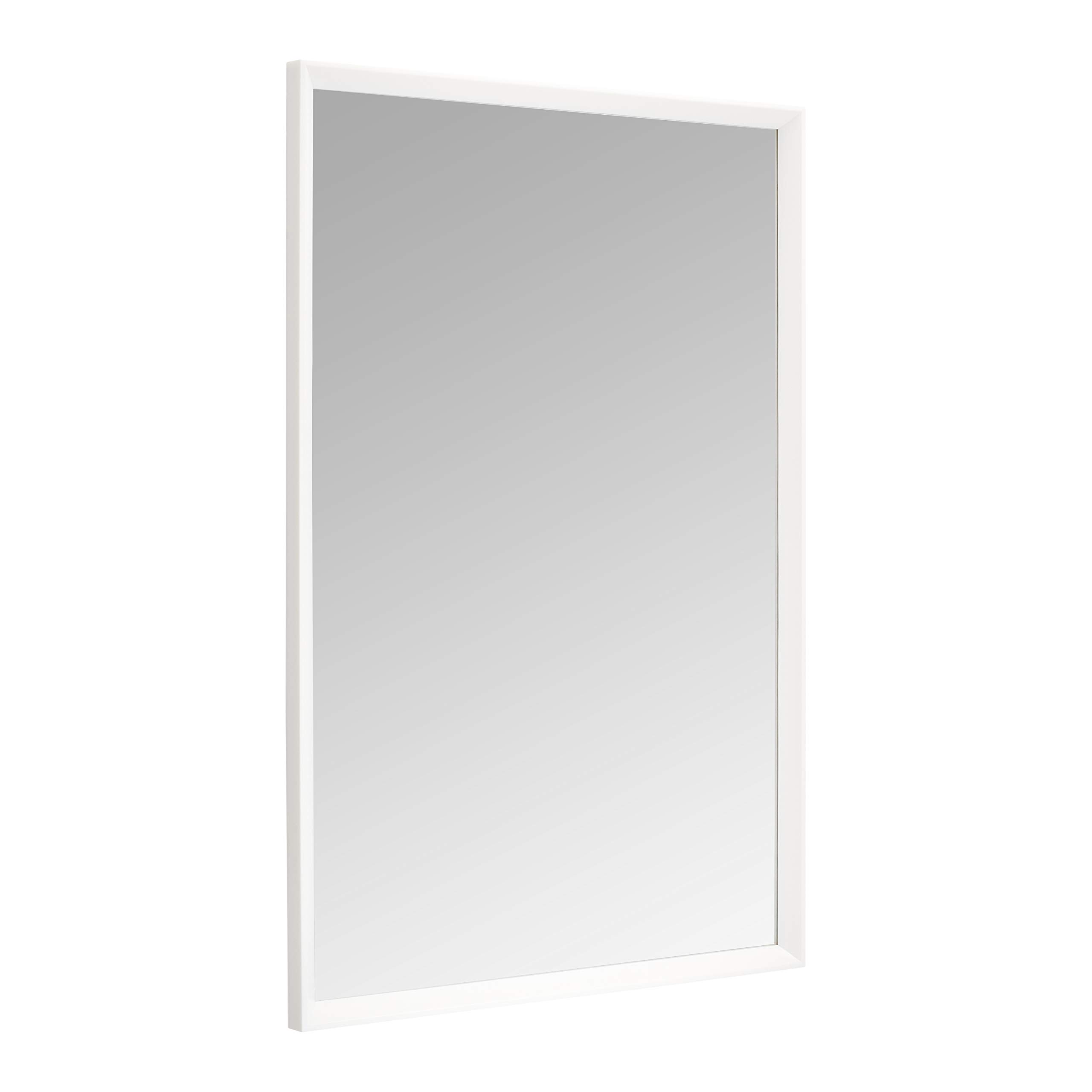Amazon Basics Rectangular Wall Mirror 24" x 36" - Peaked Trim, White