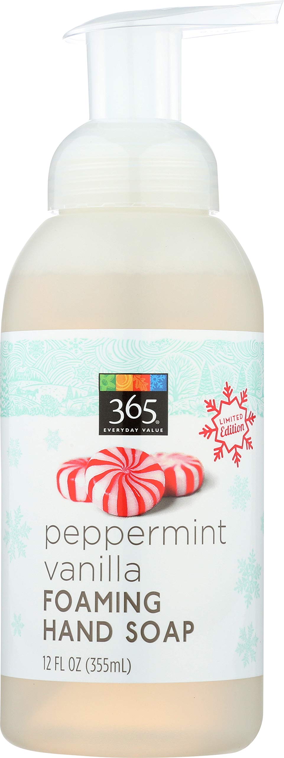 365 Everyday Value, Peppermint Vanilla Foaming Hand Soap, 12 OZ