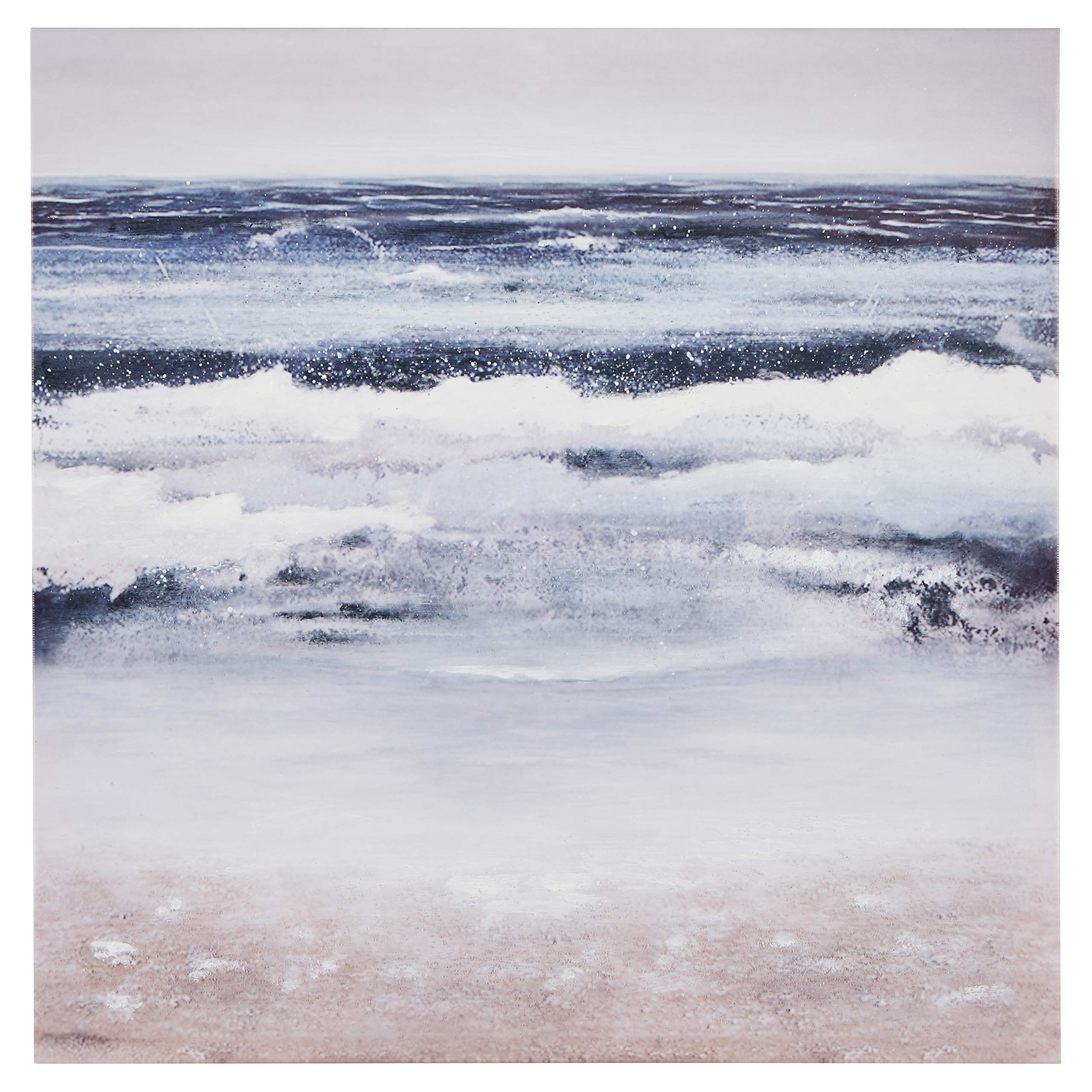 Amazon Brand – Stone & Beam Traditional Landscape Beach Print Artwork on Canvas - 30" x 30"