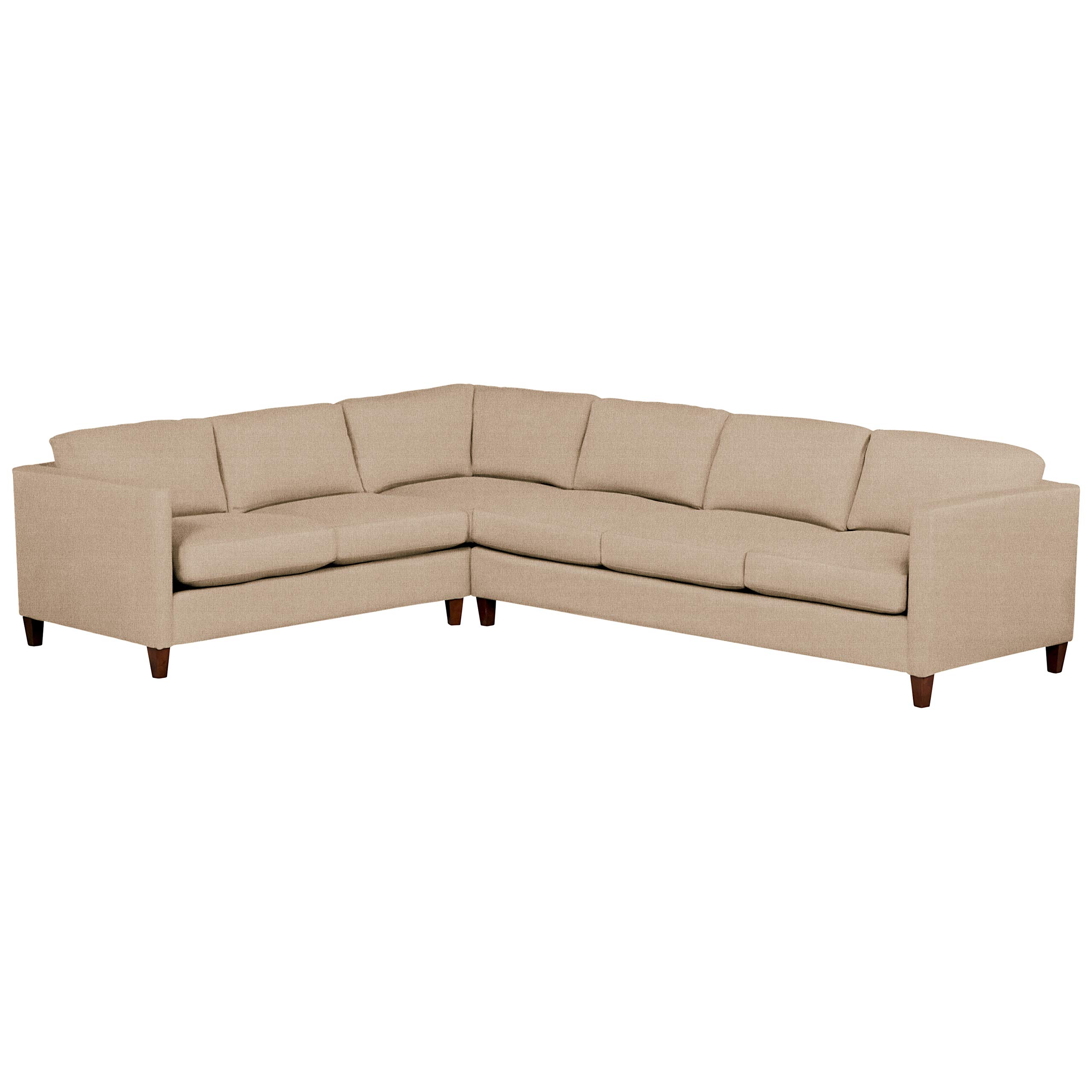 Amazon Brand – Stone & Beam Andover Modern Right L-Sectional Sofa, 124"W, Dark Tan