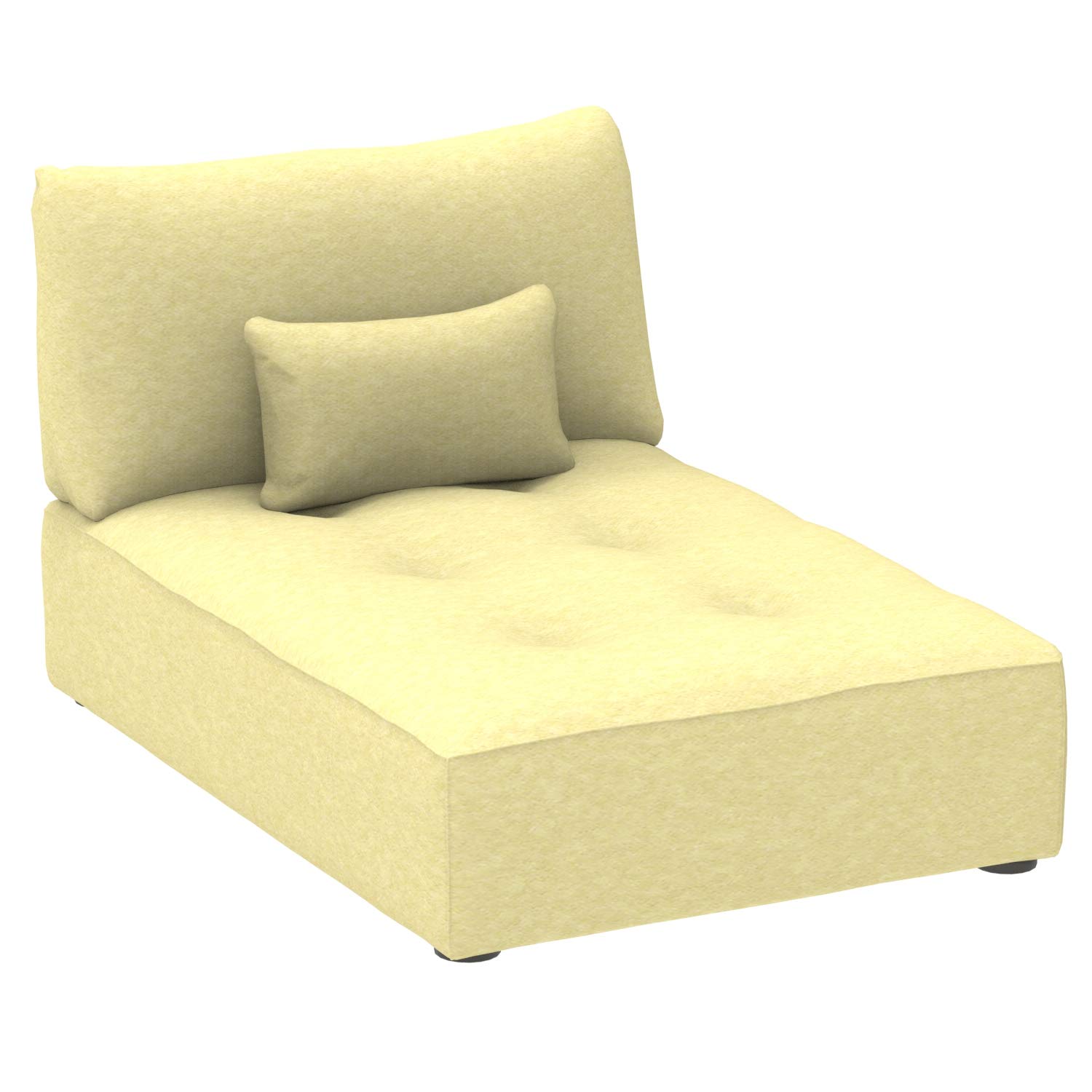 Marchio Amazon - Alkove Elvas - Divano Modulare - Modulo chaise longue con vano contenitore e cuscino extra, 93 x 145 cm, lime
